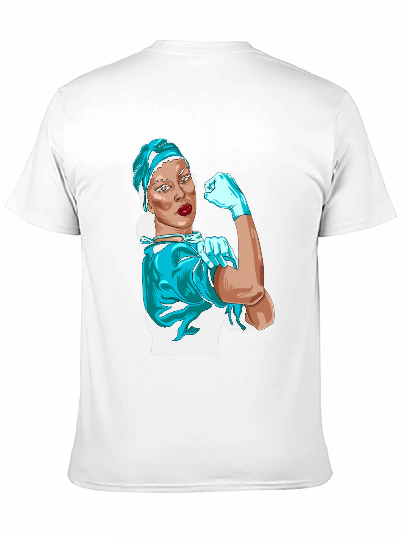Black Feminist Doctor T-Shirt -  'We Can Do It' Design view 11