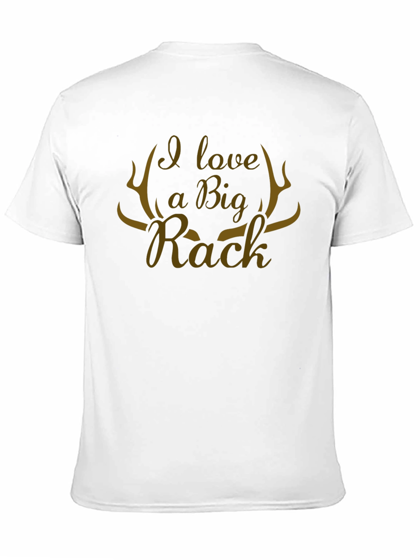 Black I Love A Big Rack Novelty Graphic T-Shirt view 11