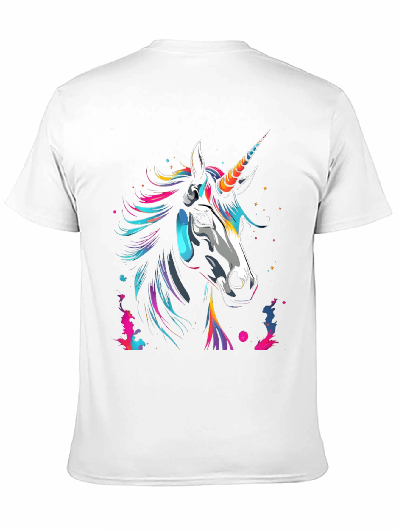 Black Unicorn Graphic Tee - Men's Black T-Shirt view 11