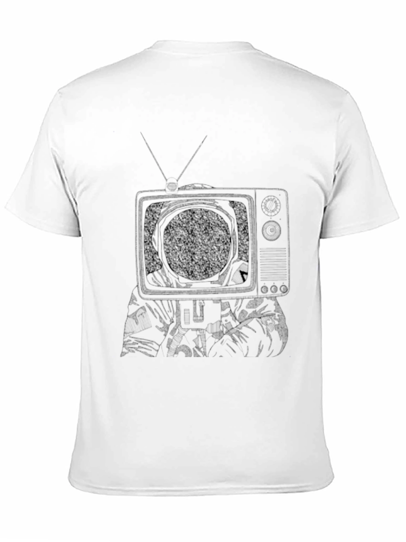 Black Retro TV Head Graphic Tee - Cool & Unique Design view 11