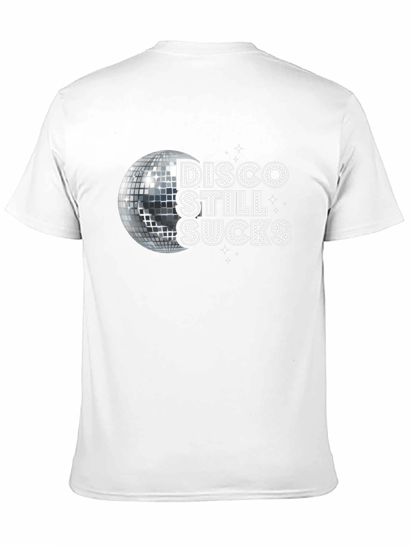 Black Disco Still Sucks Tee - Retro Party T-Shirt view 11