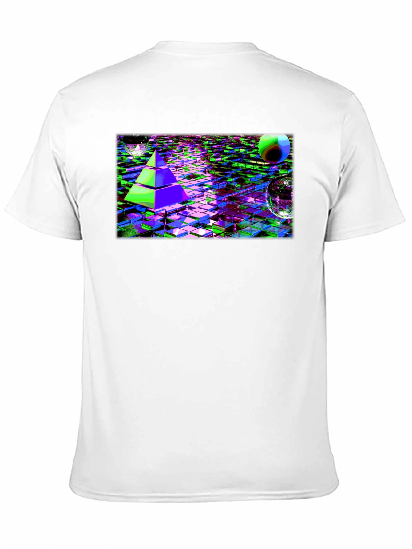 Cyber Pyramid T-Shirt: Glitch Art Tee - 11