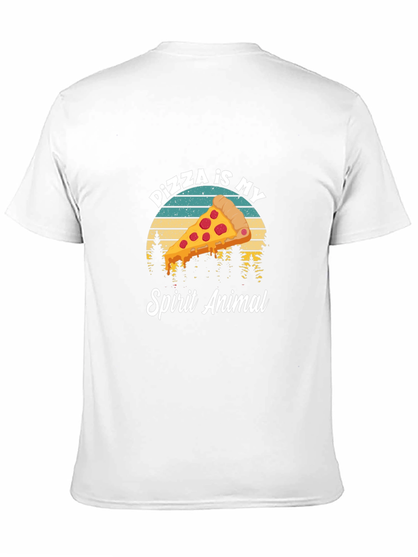 Black Pizza is My Spirit Animal Tee - Funny Food Lover Shirt view 11