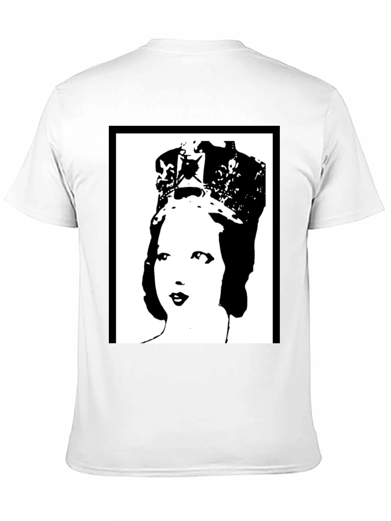 Black Queen Elizabeth Pop Art Black T-Shirt view 11