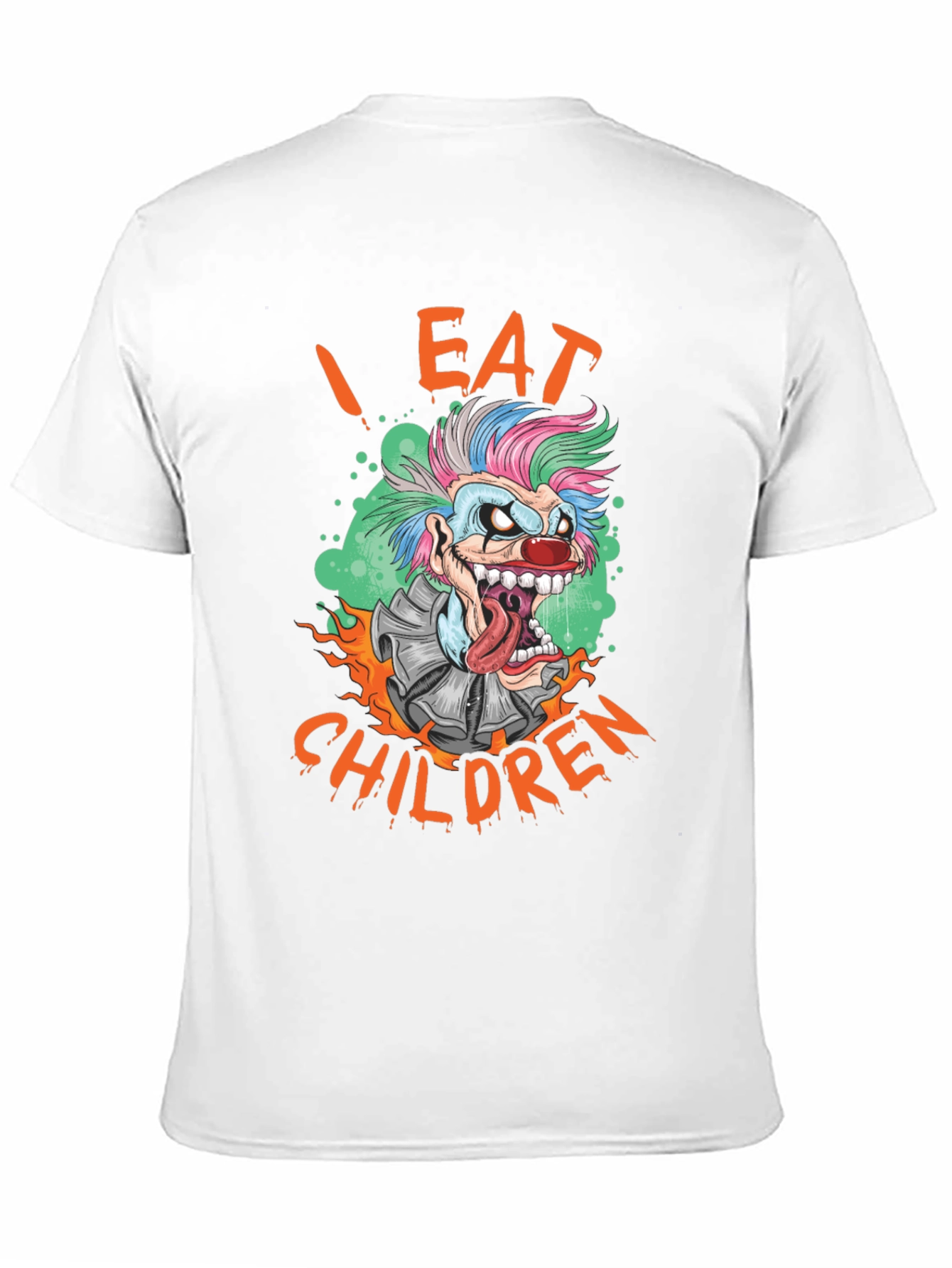 Black I Eat Children Clown Graphic T-Shirt view 11
