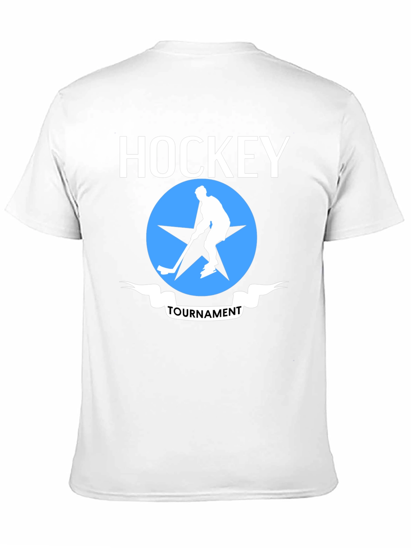 Black Hockey Tournament Graphic T-Shirt view 11