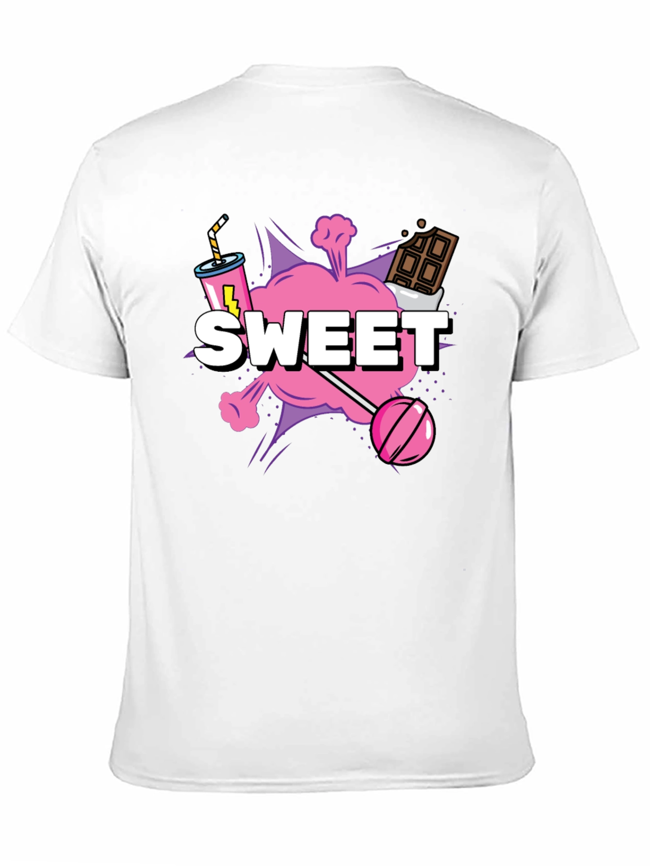 Black Sweet Treat Graphic Tee - Black Cotton T-Shirt view 11