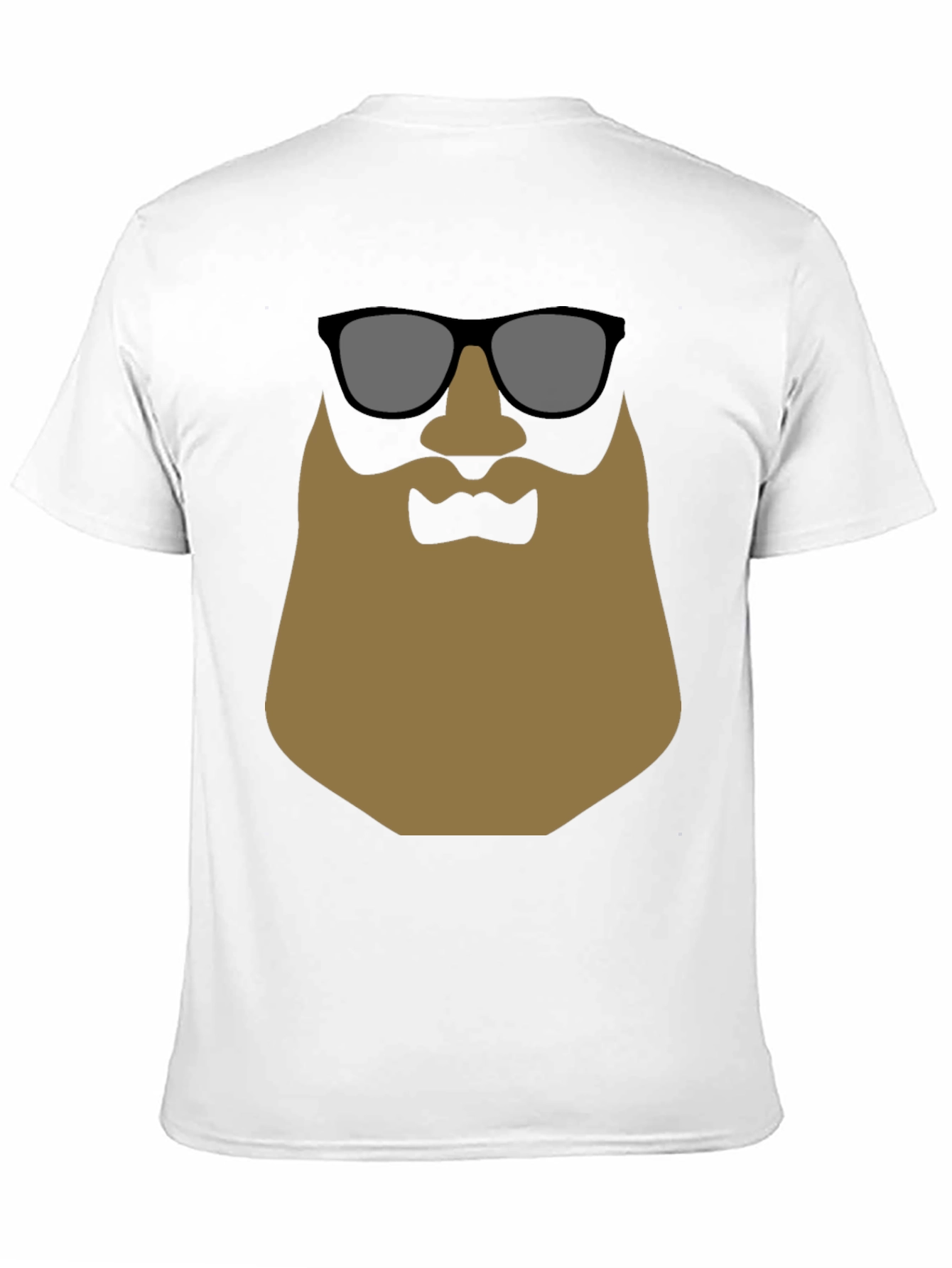 Black Cool Beard T-Shirt - Graphic Tee for Men view 11