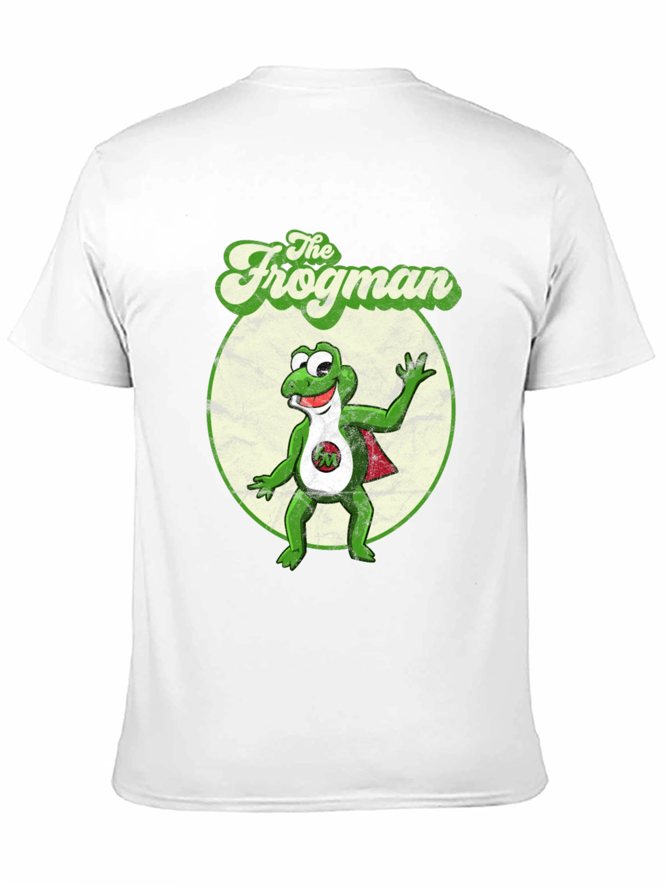 Black The Frogman Black T-Shirt - Retro Cartoon Superhero Tee view 11