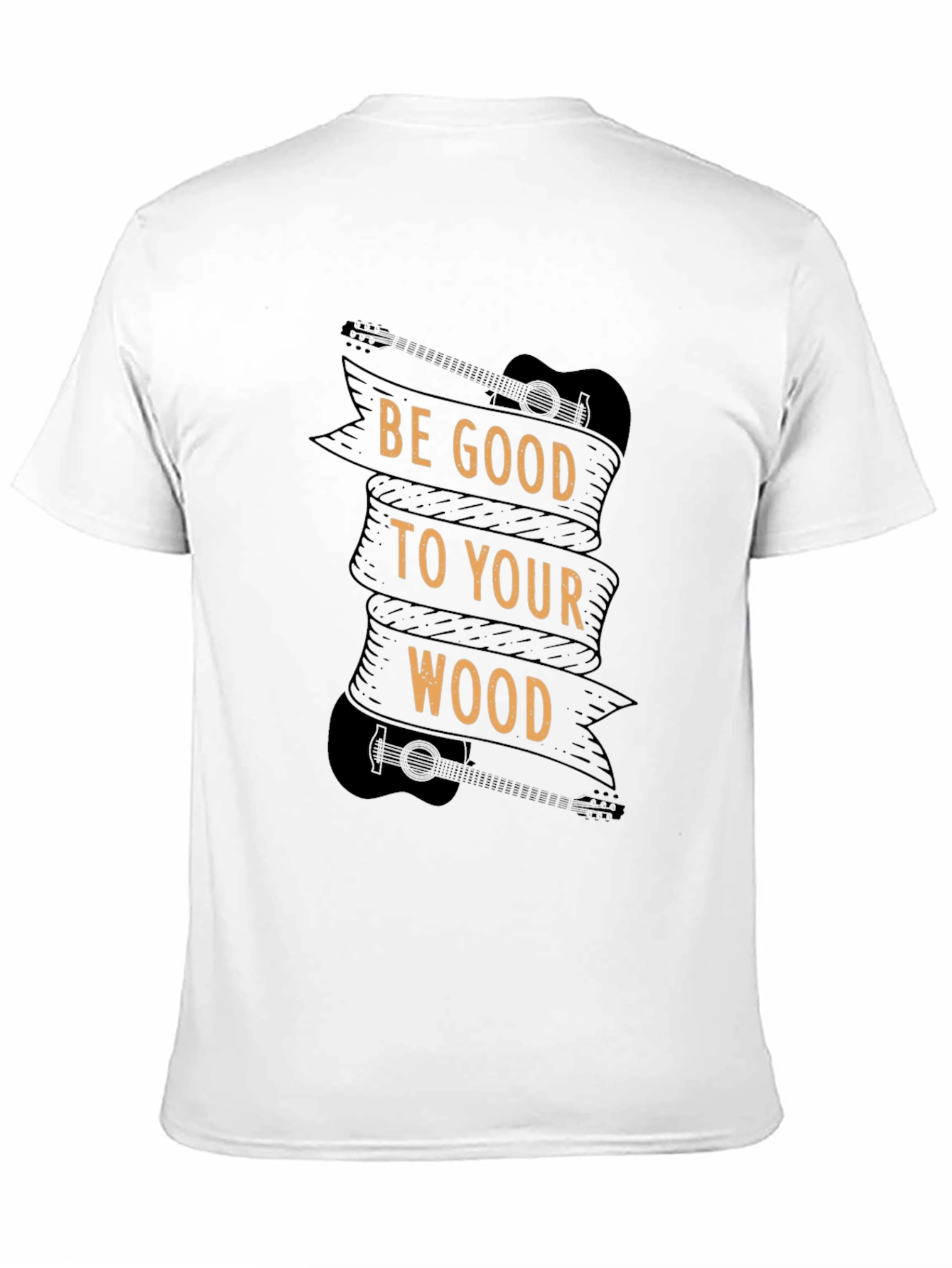 Black Be Good To Your Wood - Guitar T-Shirt view 11