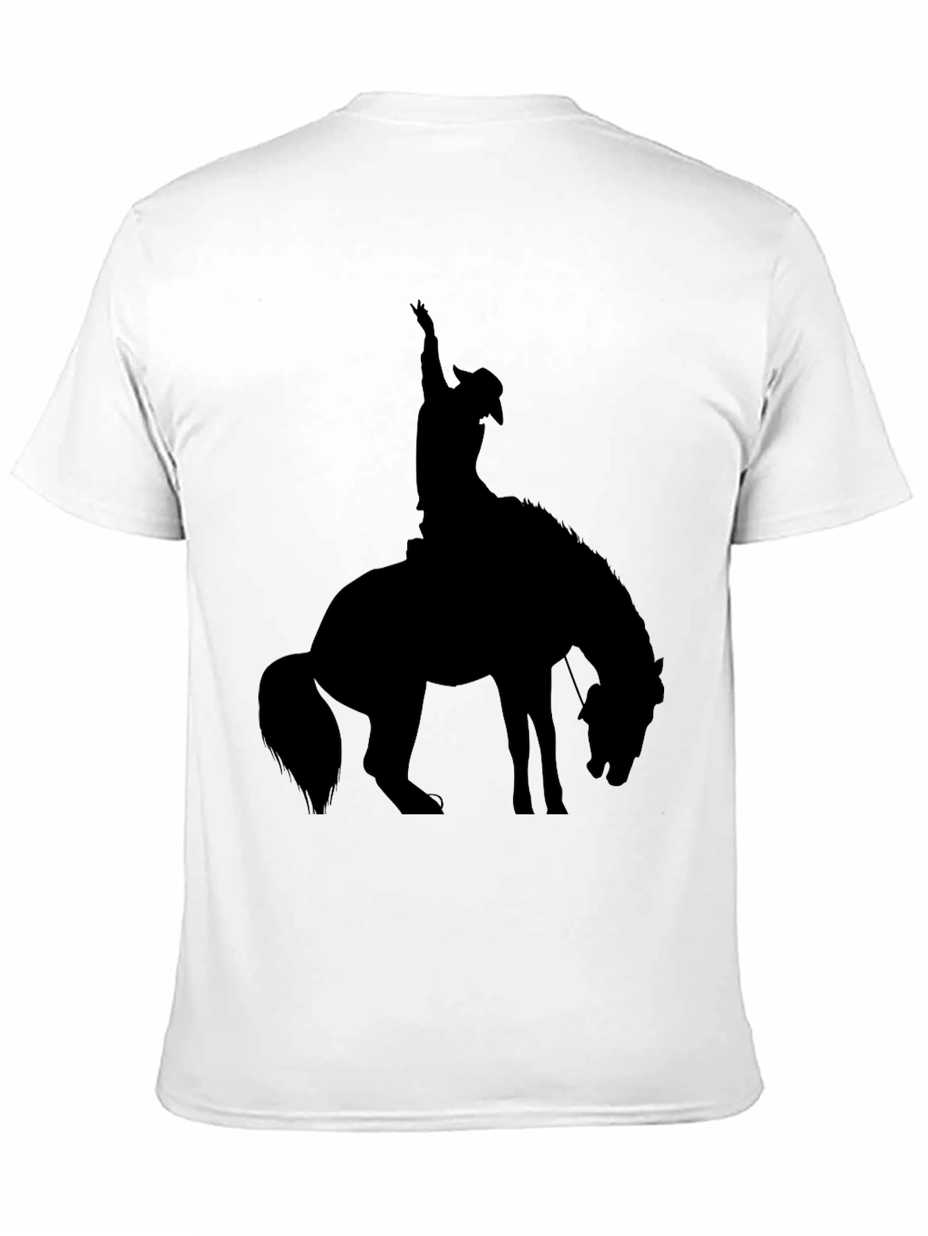 Black Cowboy Silhouette Graphic Tee view 11