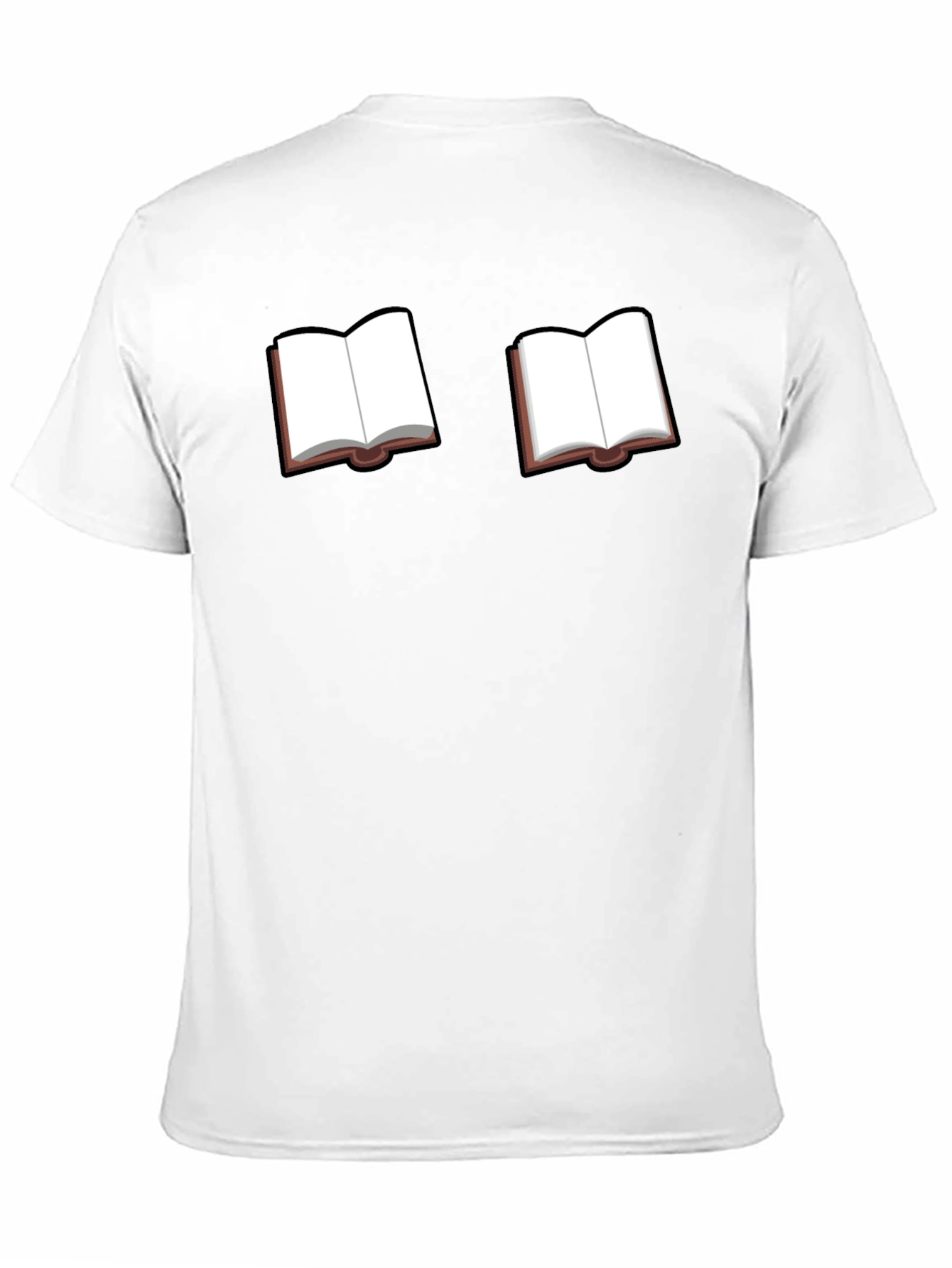 Black Bookworm Black Tee - Novelty Book Graphic T-Shirt view 11