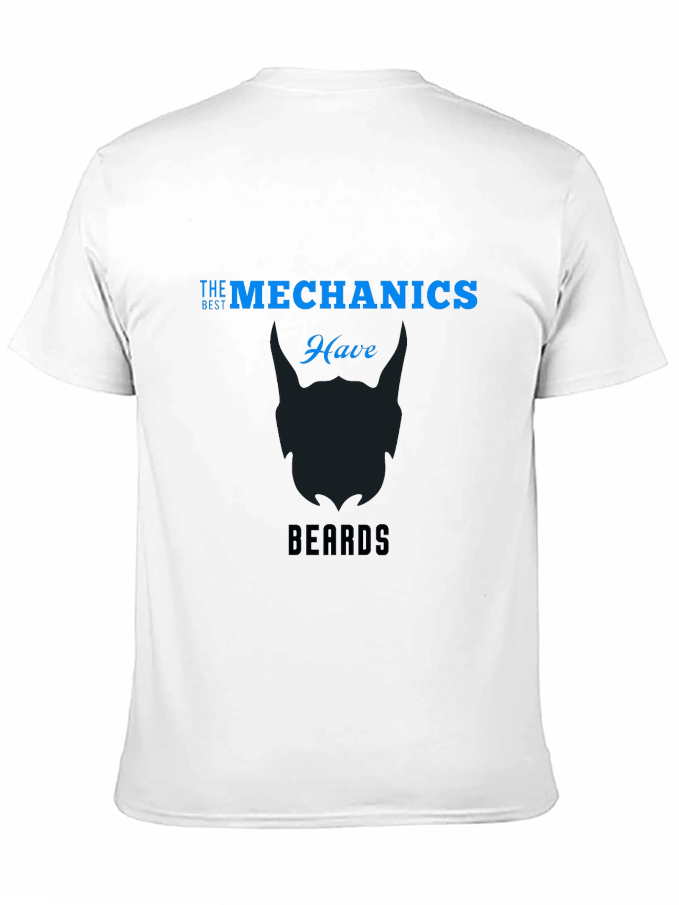 Black Mechanics with Beards Black T-Shirt view 11