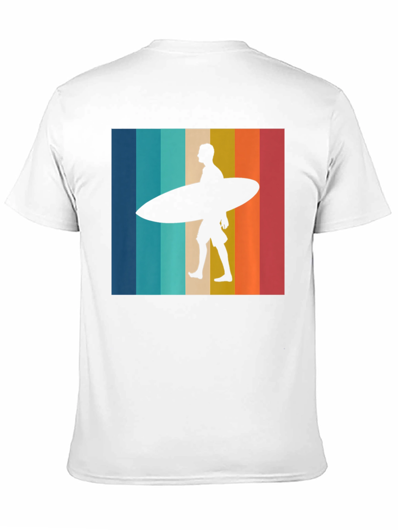 Black Retro Surfer Graphic Tee - Black Cotton T-Shirt view 11