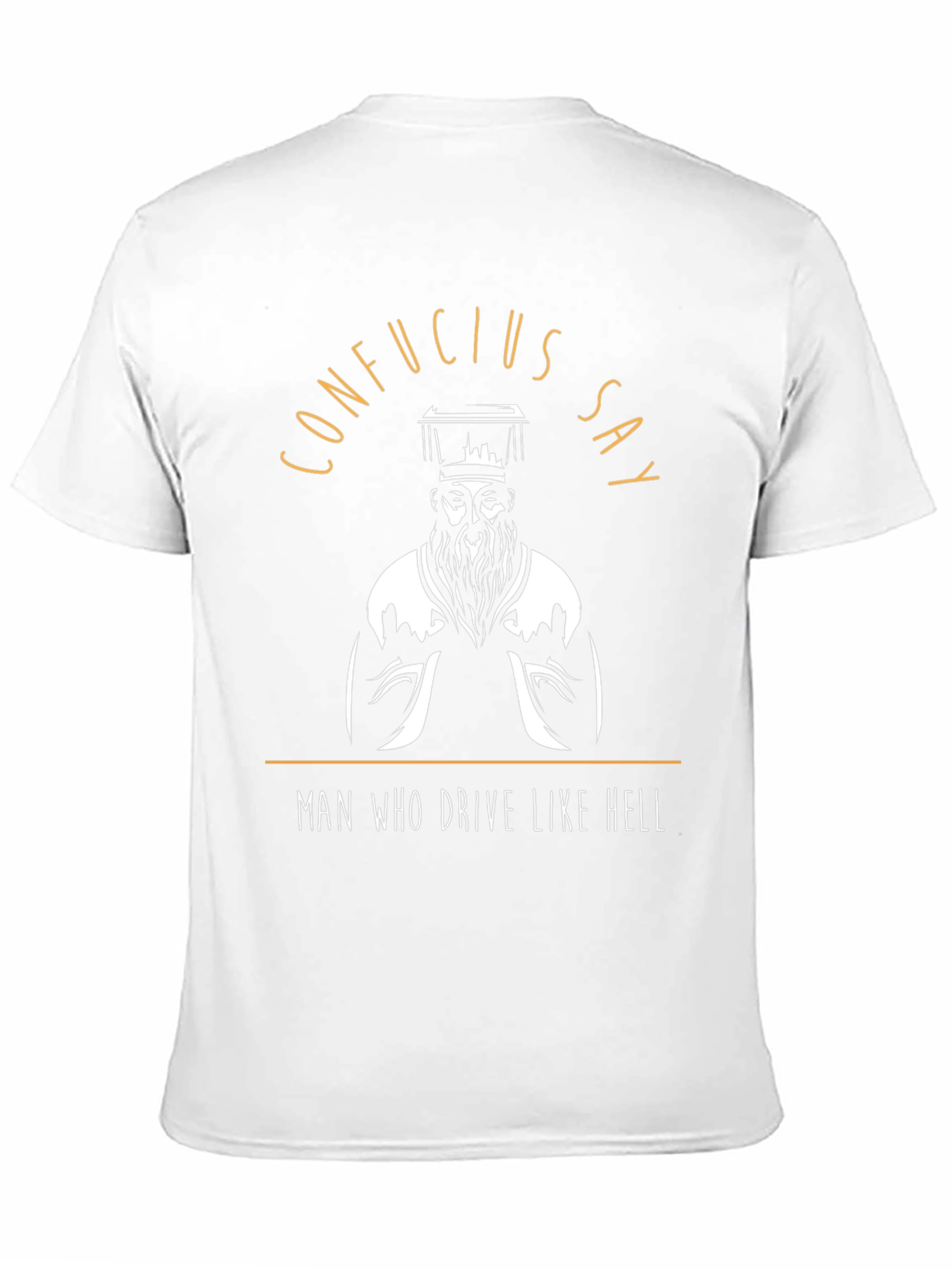 Black Confucius Say T-Shirt - Funny Graphic Tee view 11