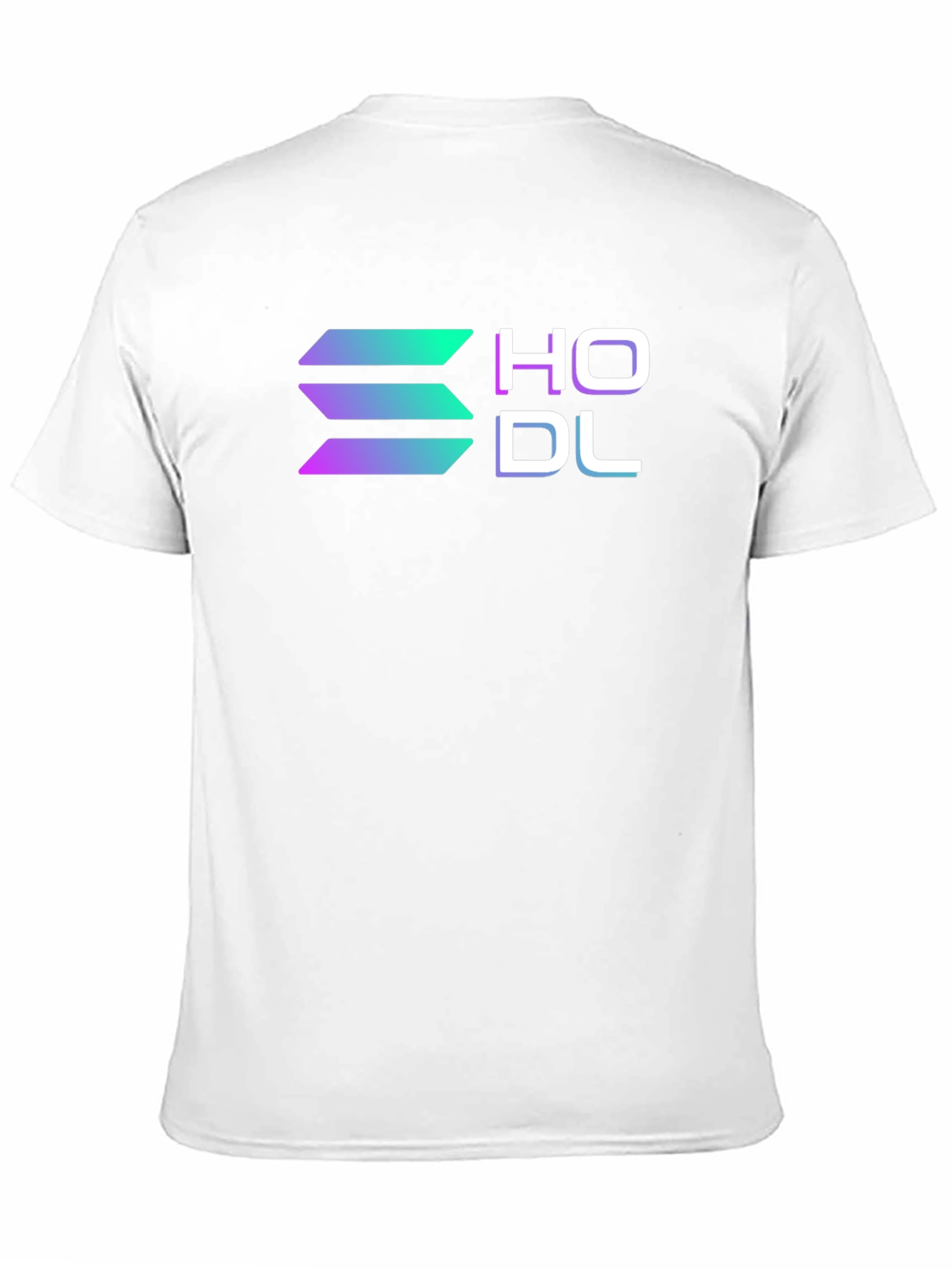Black HODL Solana Crypto Black T-Shirt view 11