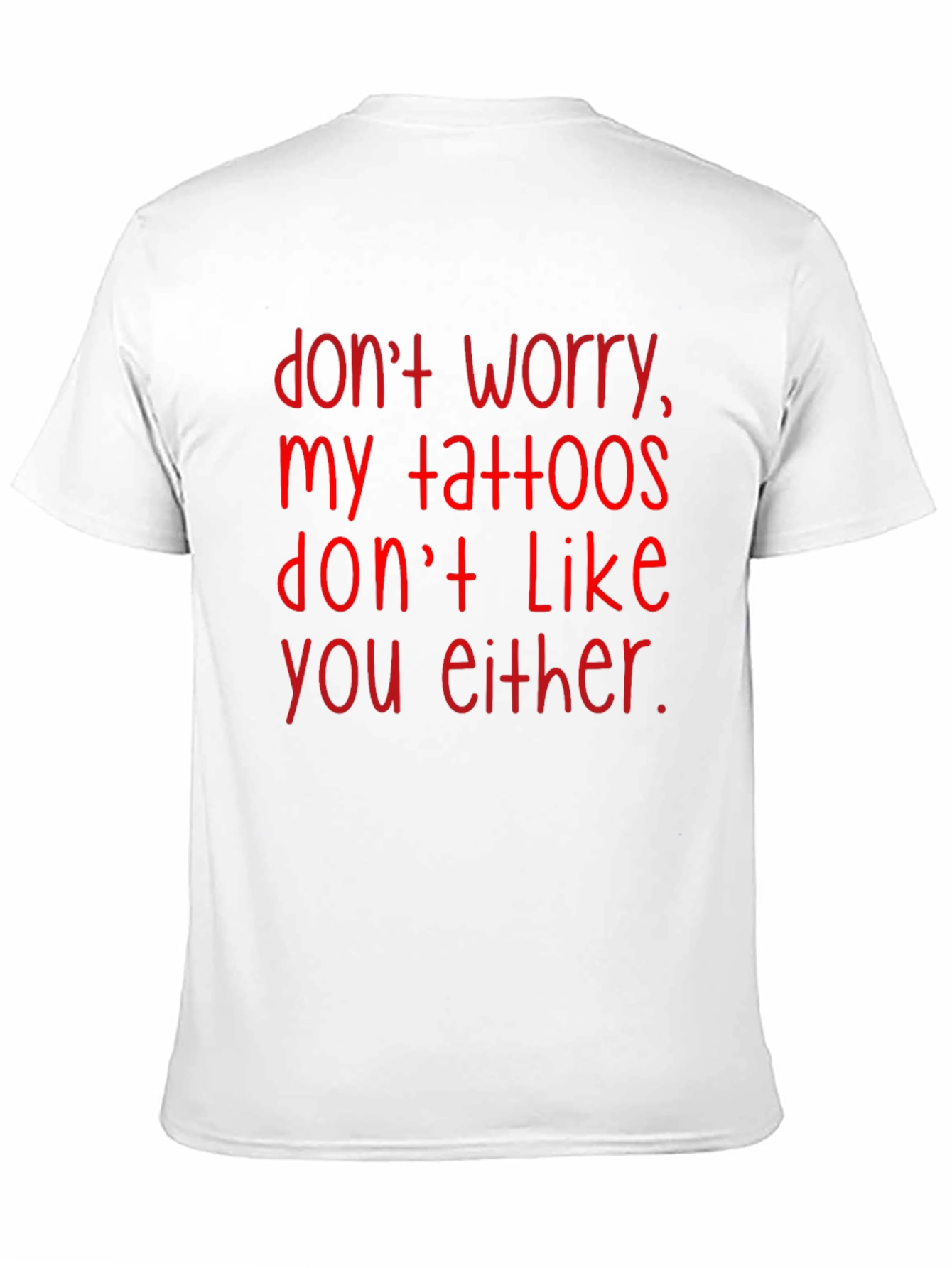 Black Funny Tattoo T-Shirt - Sarcastic Graphic Tee for Men view 11
