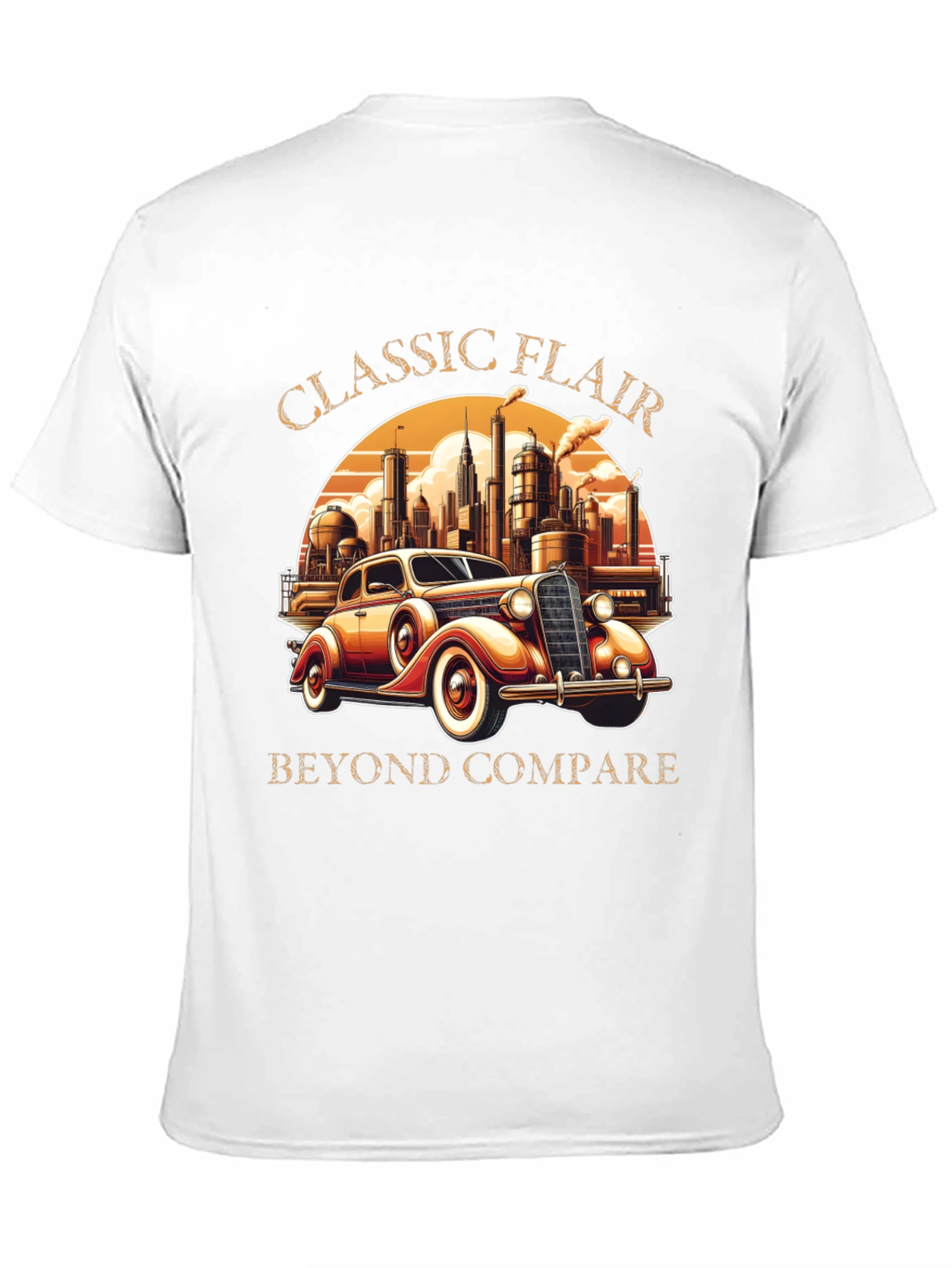 Black Classic Flair Car Graphic T-Shirt view 11