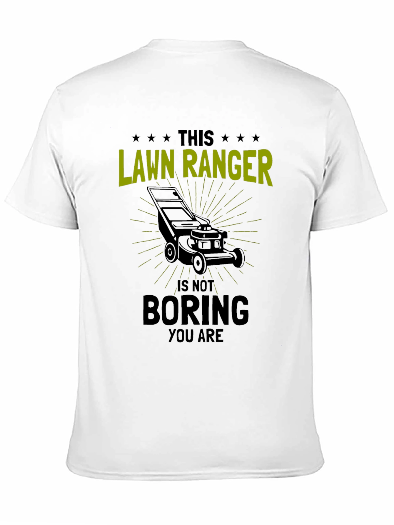 Black Lawn Ranger T-Shirt - Funny Gardening Tee view 11
