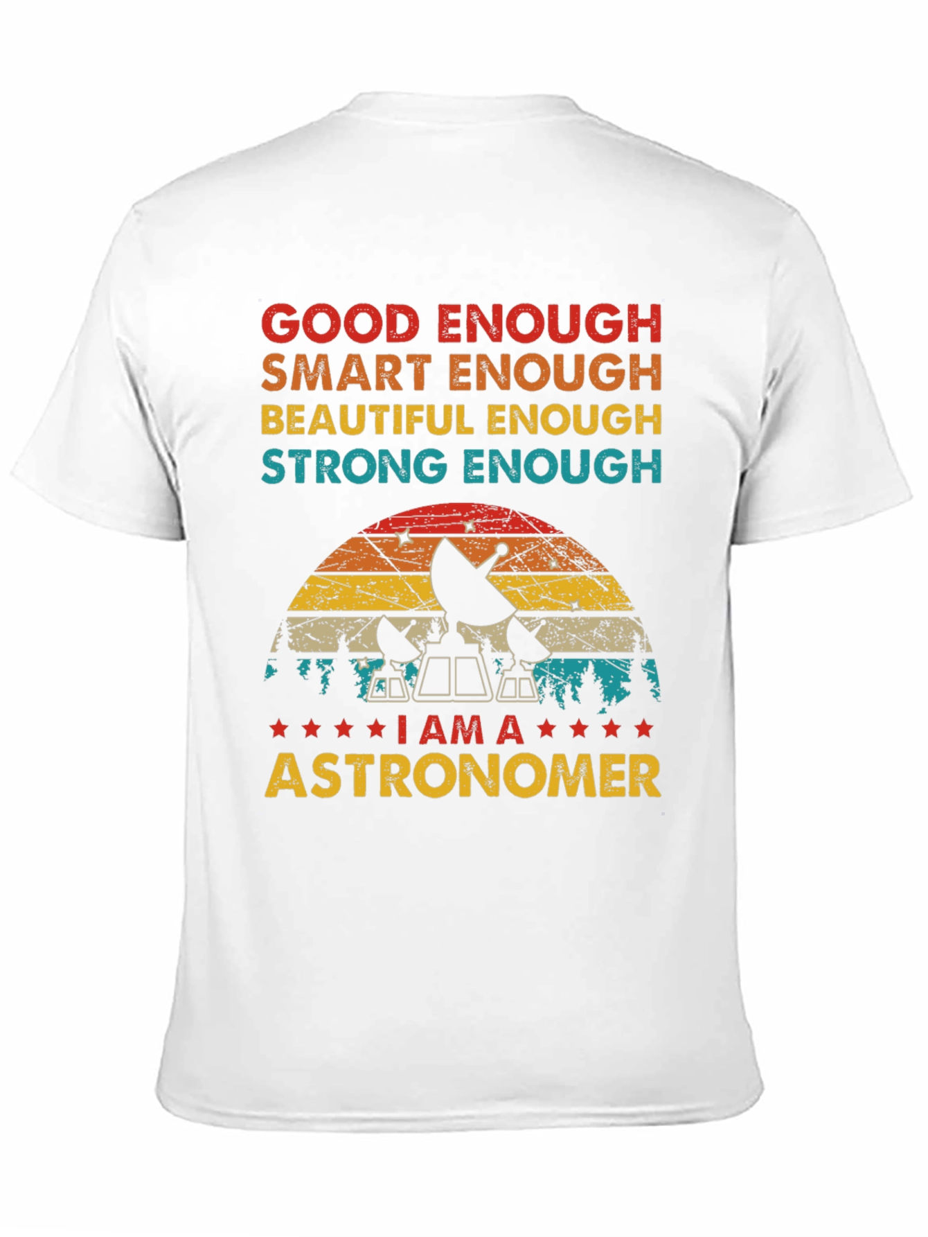 Black Astronomer T-Shirt - Good Enough, Smart Enough view 11