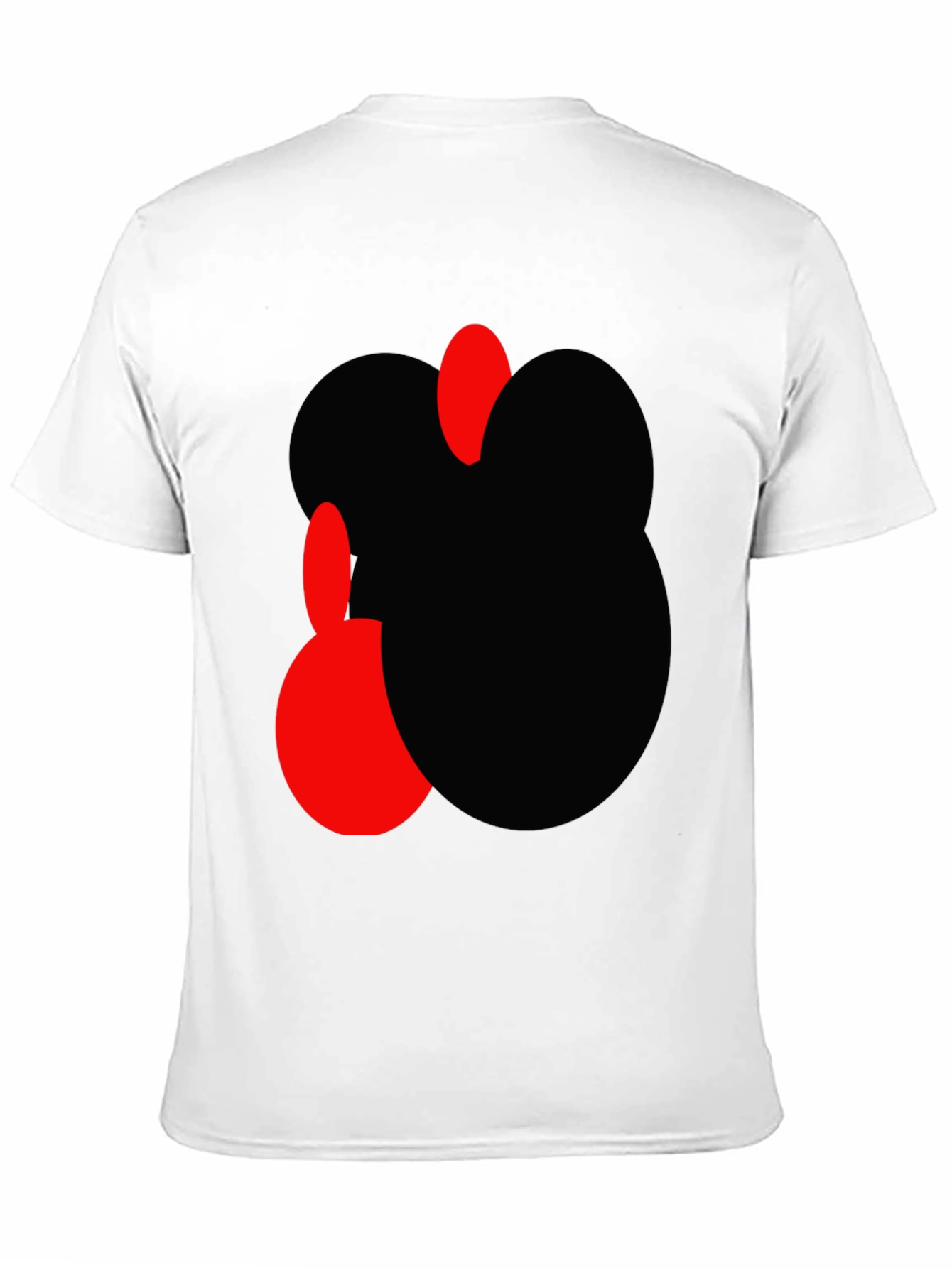 Black Abstract Graphic Men's Black T-Shirt view 11