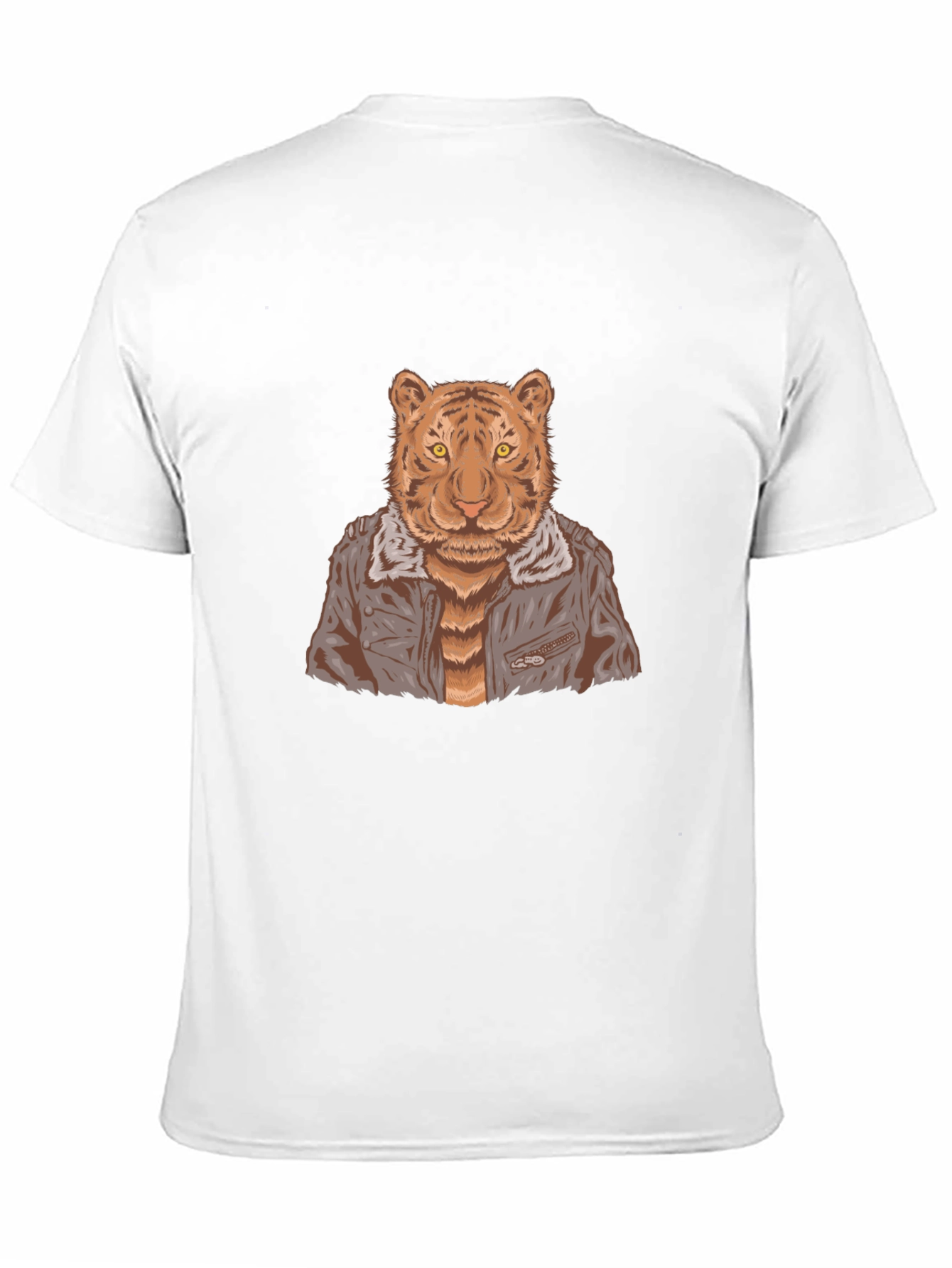 Black Tiger in Jacket Graphic Tee view 11