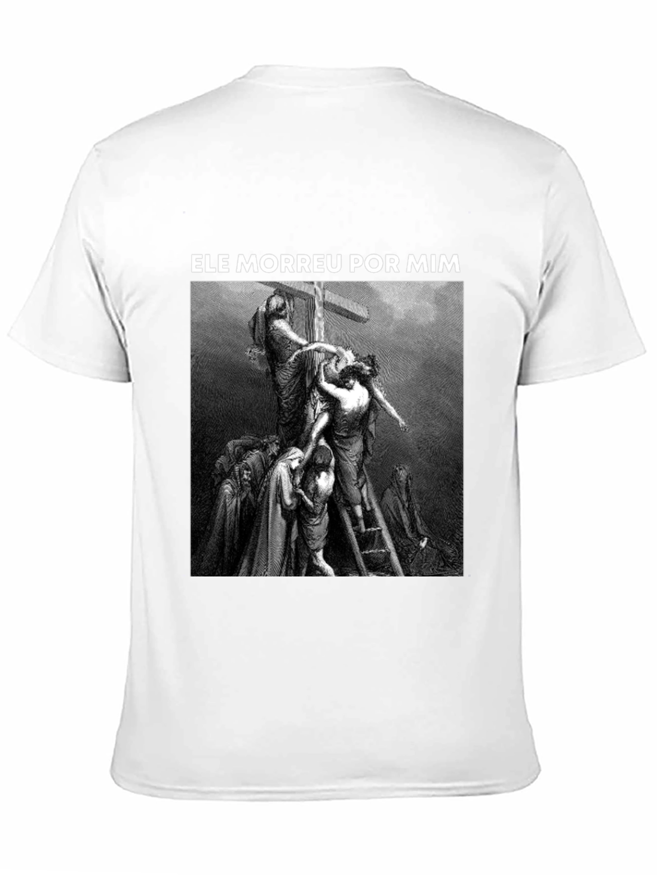 Black He Died For Me Graphic Tee - Black view 11