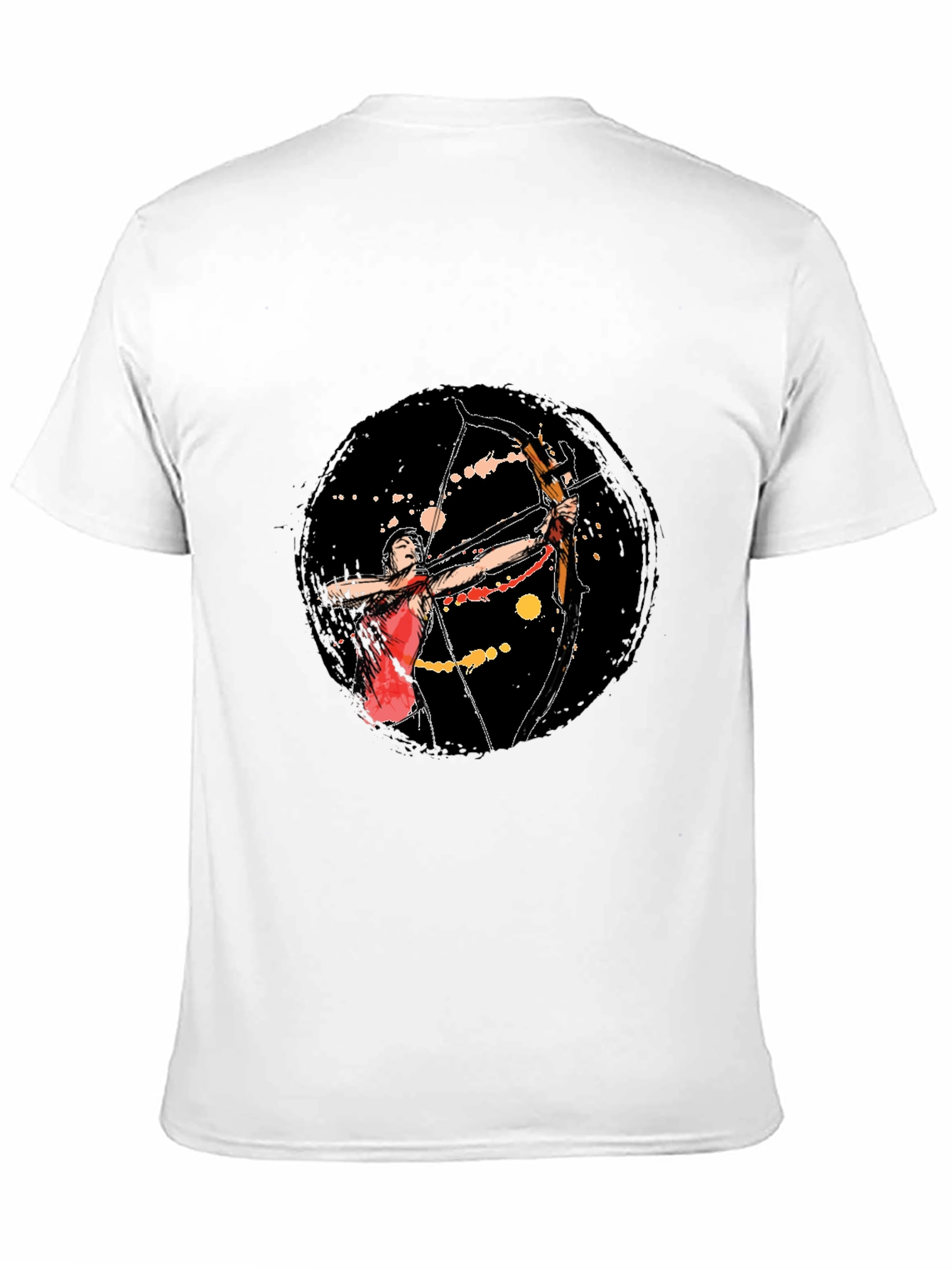 Black Archery T-Shirt: Black Cotton Archer Tee view 11