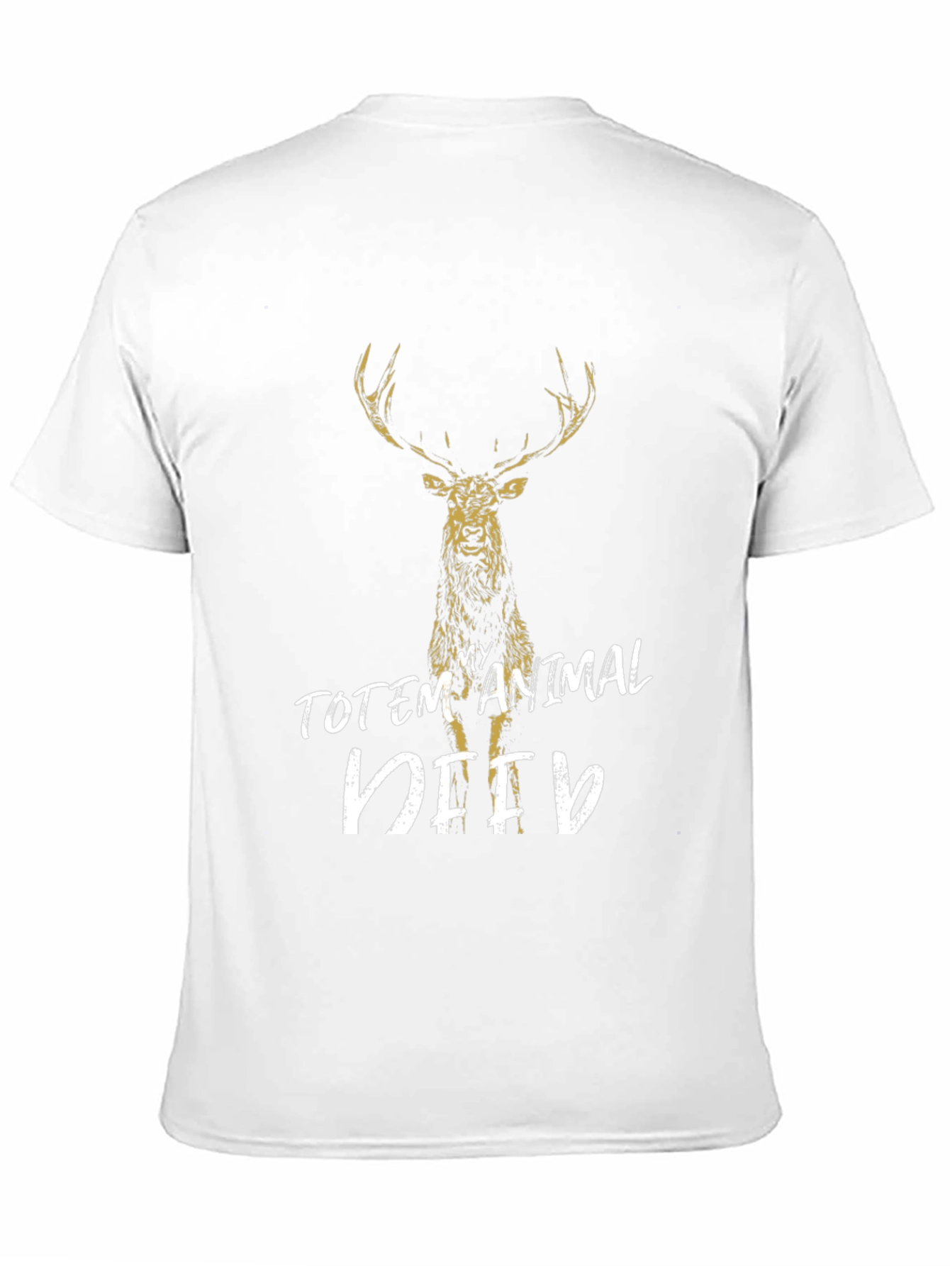Black My Totem Animal Deer T-Shirt view 11