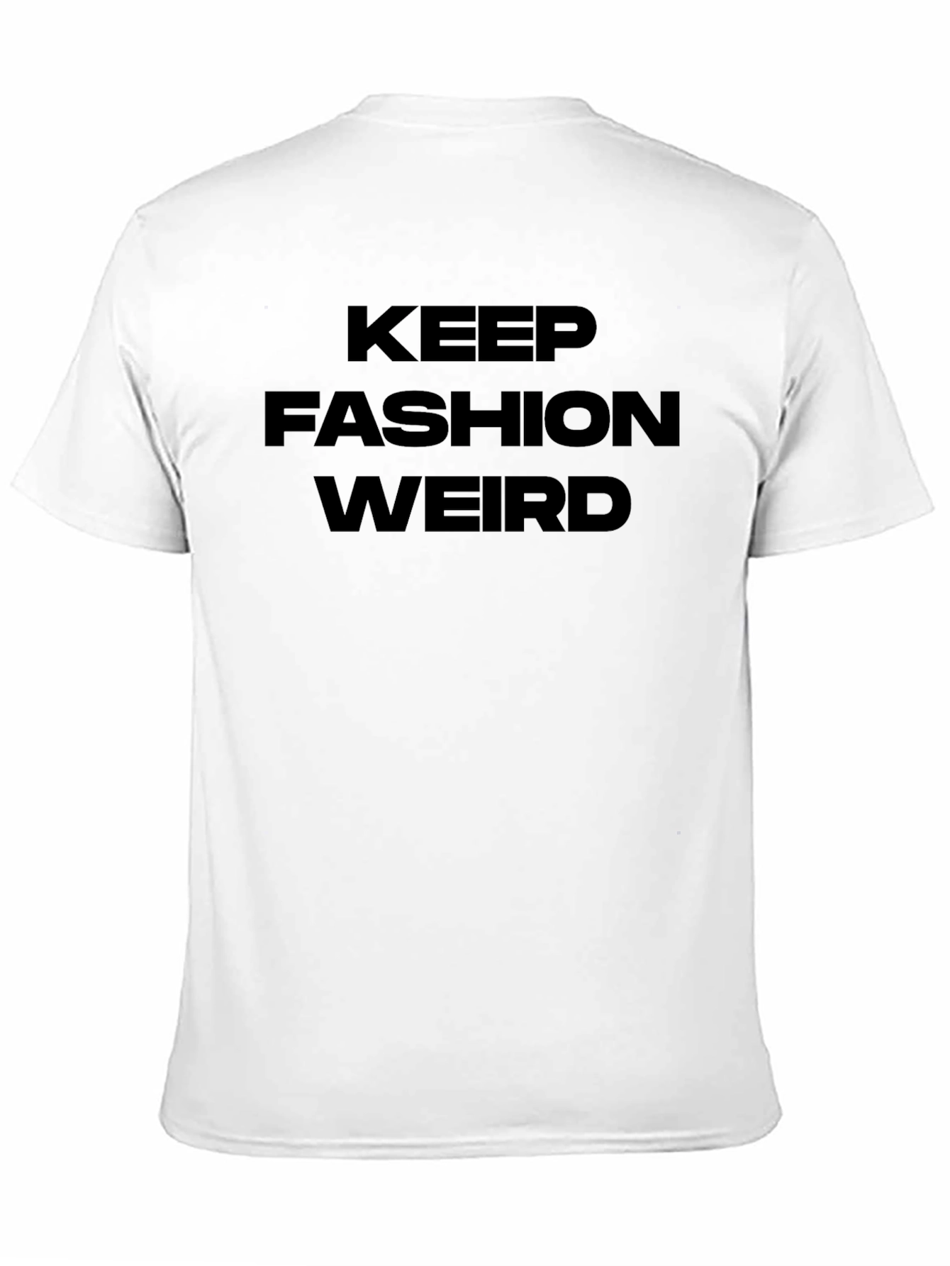 Black Keep Fashion Weird Black Graphic Tee view 11