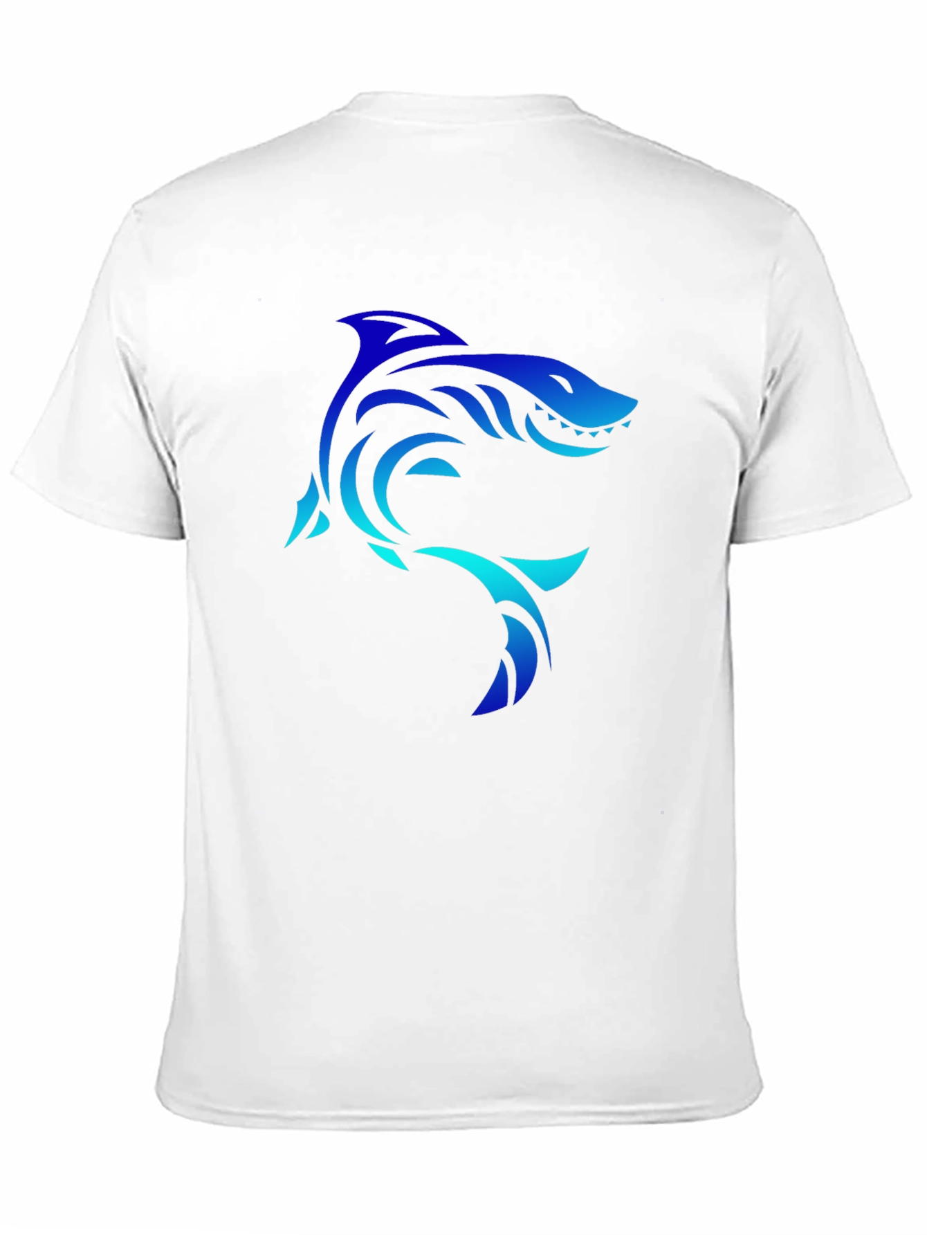 Black Shark Graphic Black Tee - Cool, Unique Design view 11