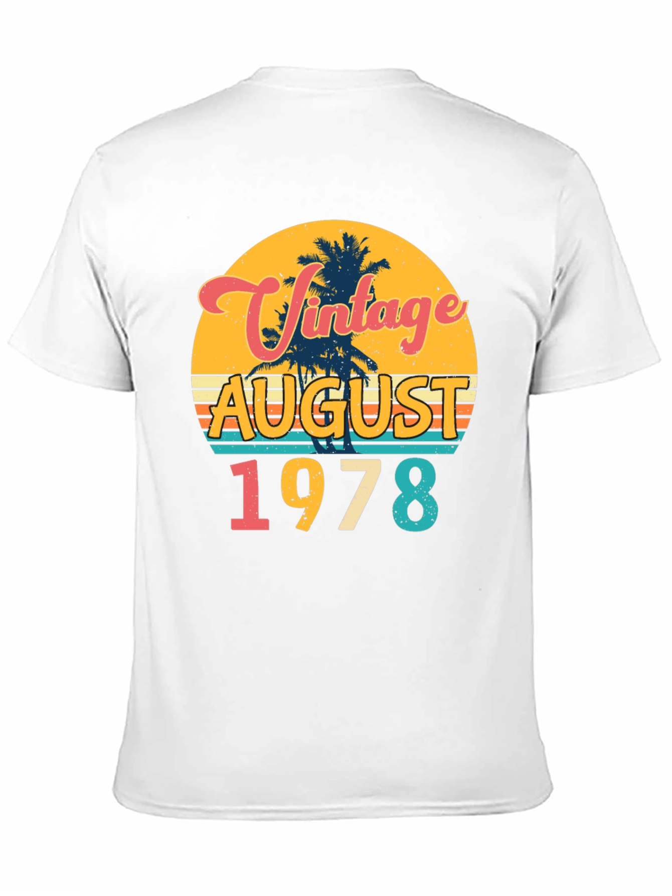 Black Vintage August 1978 Graphic T-Shirt view 11