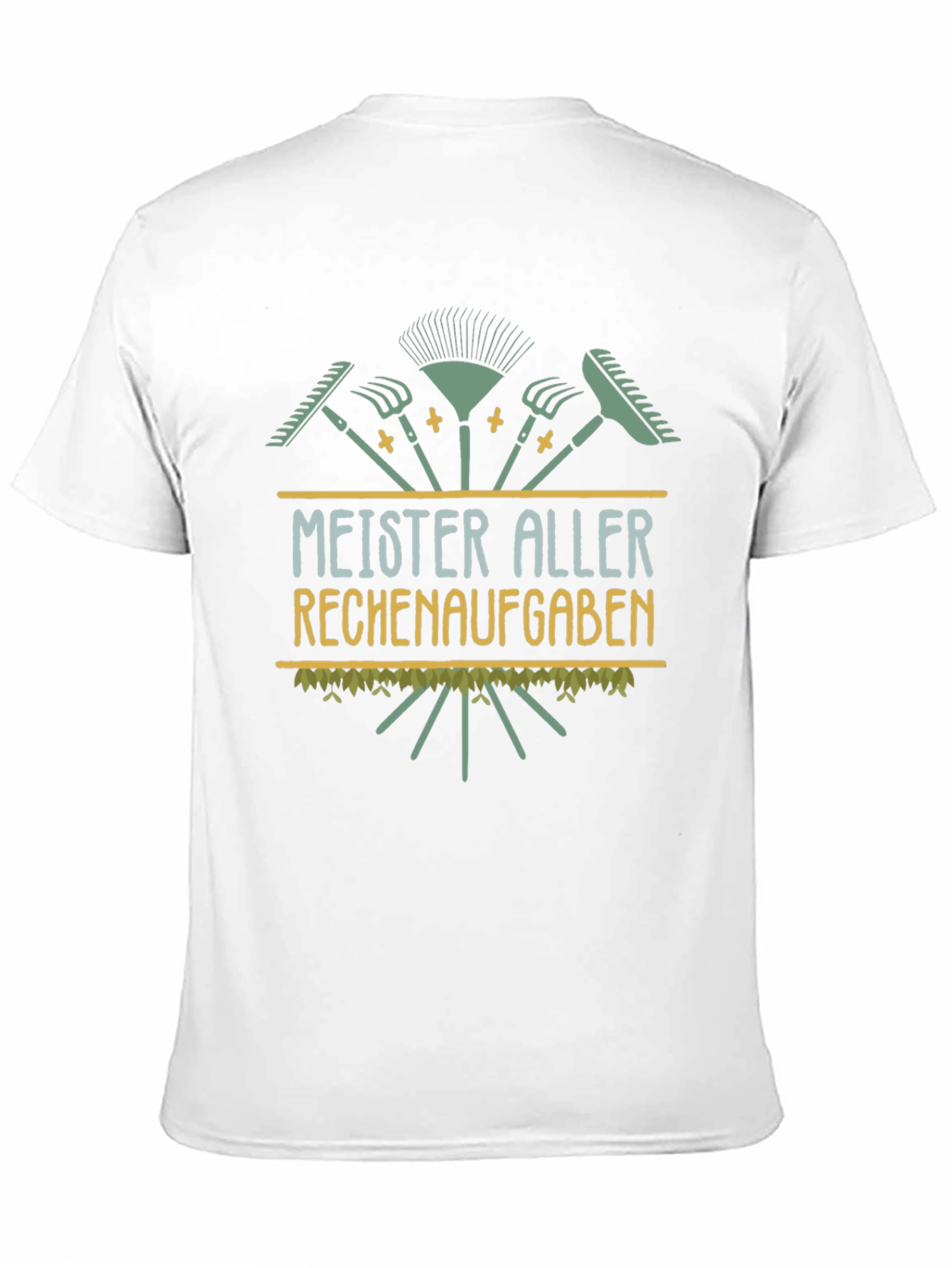 Black Meister Aller Rechenaufgaben Funny Gardening T-Shirt view 11