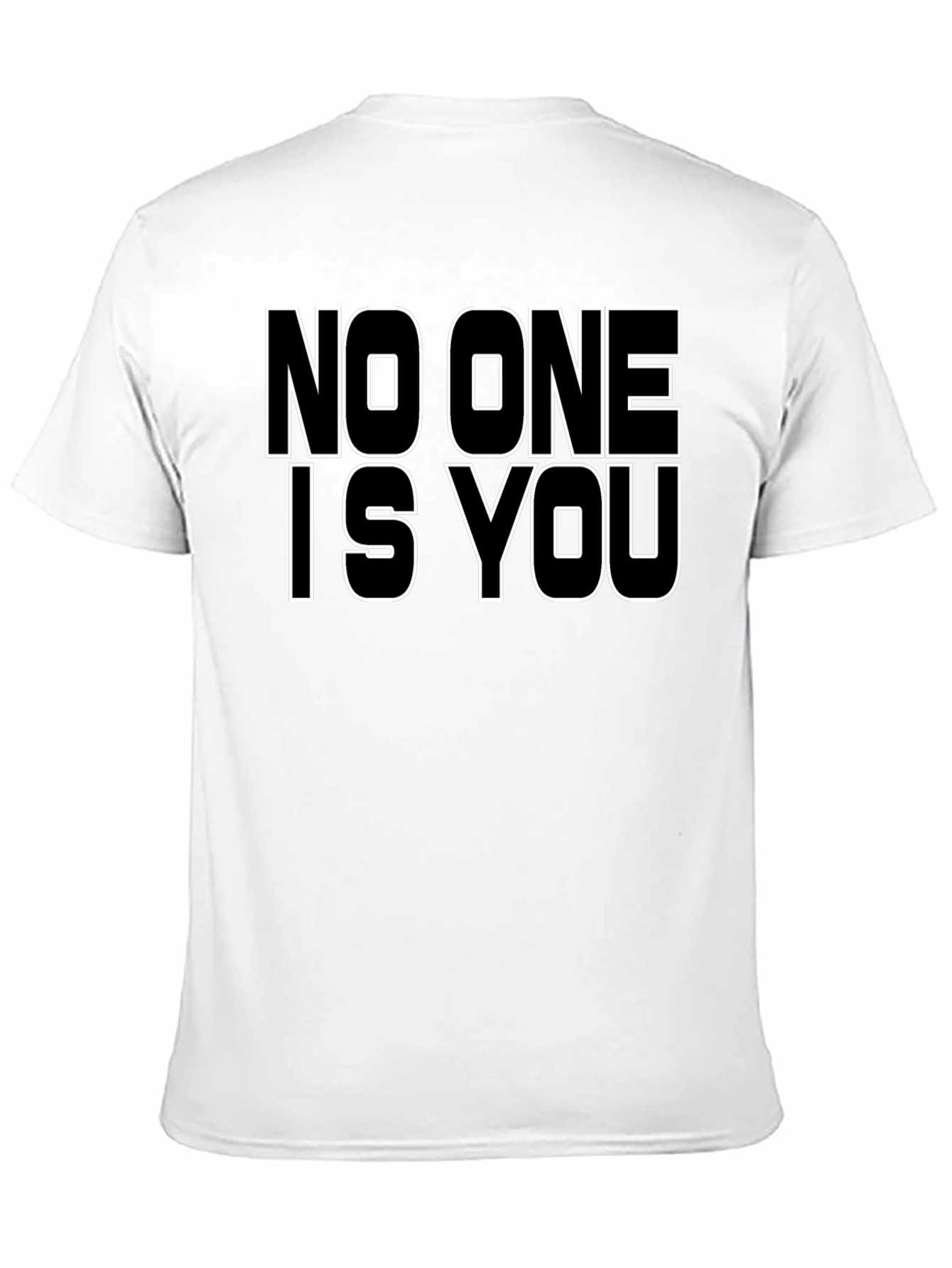 Black No One Is You Graphic Tee - Black view 11