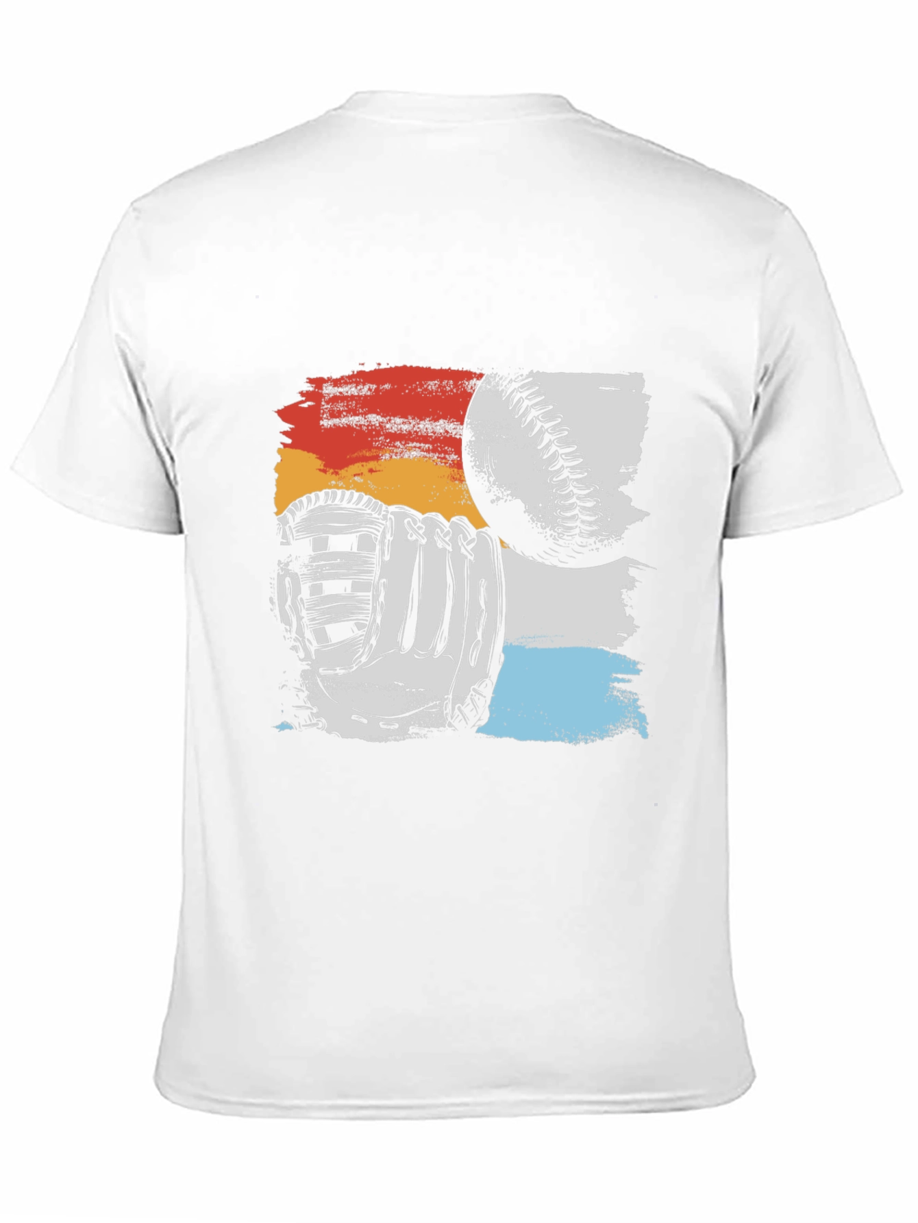 Baseball Glove & Ball Graphic T-Shirt - 11