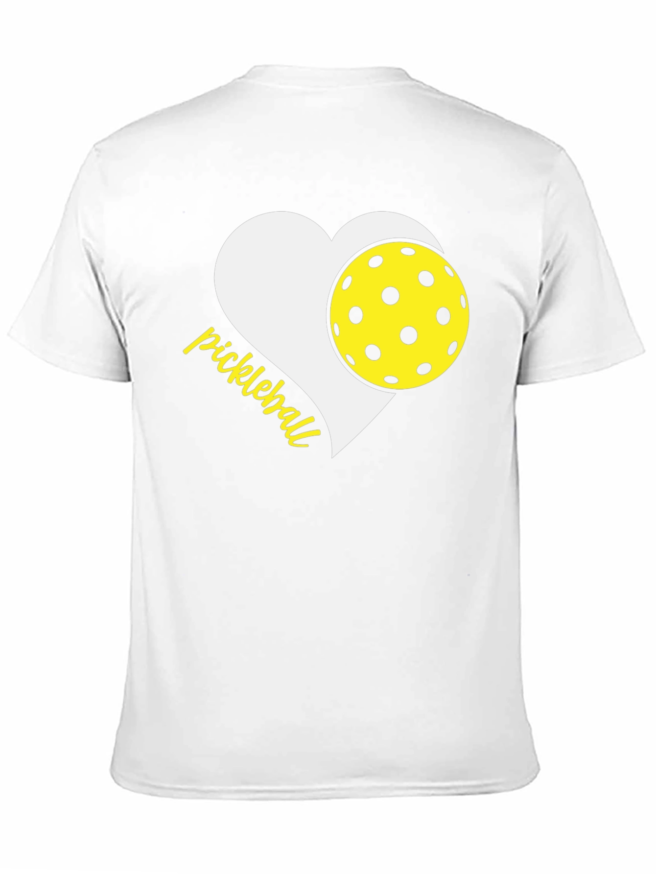 Black Pickleball Heart T-Shirt - Love the Game! view 11