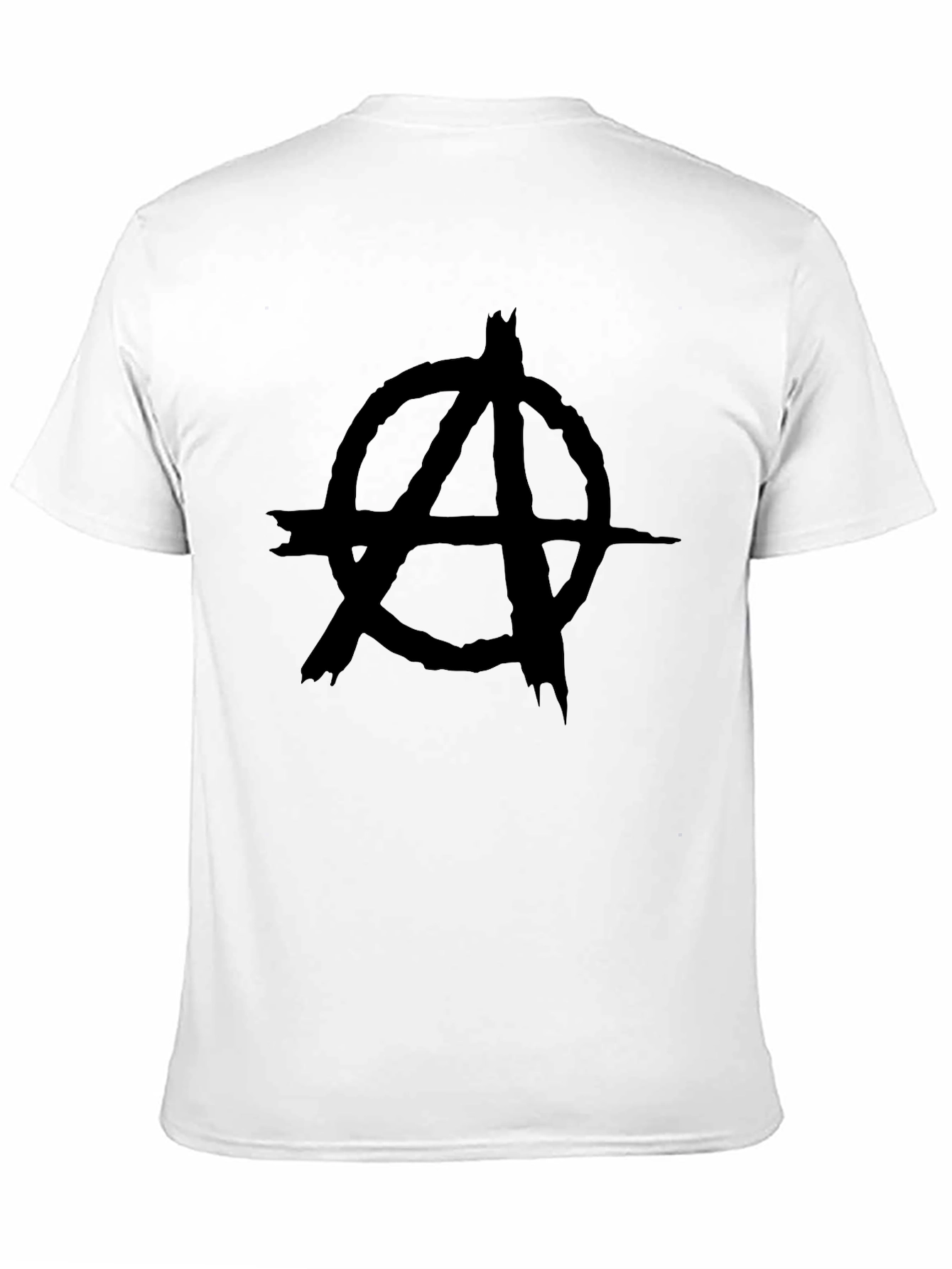 Black Anarchy Symbol Black Graphic Tee - Mens view 11
