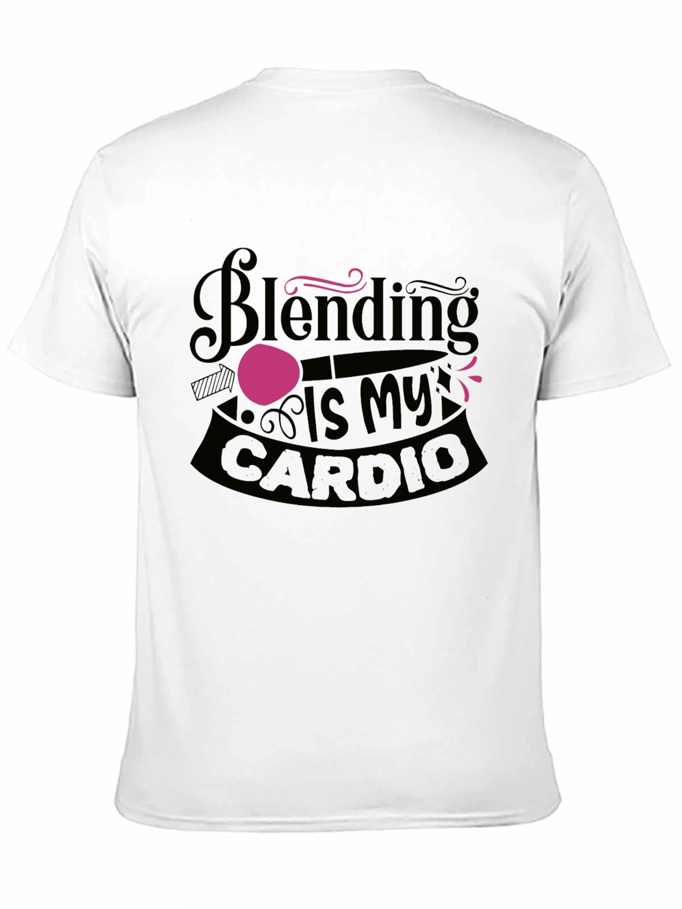 Black Blending Is My Cardio Black Graphic Tee view 11