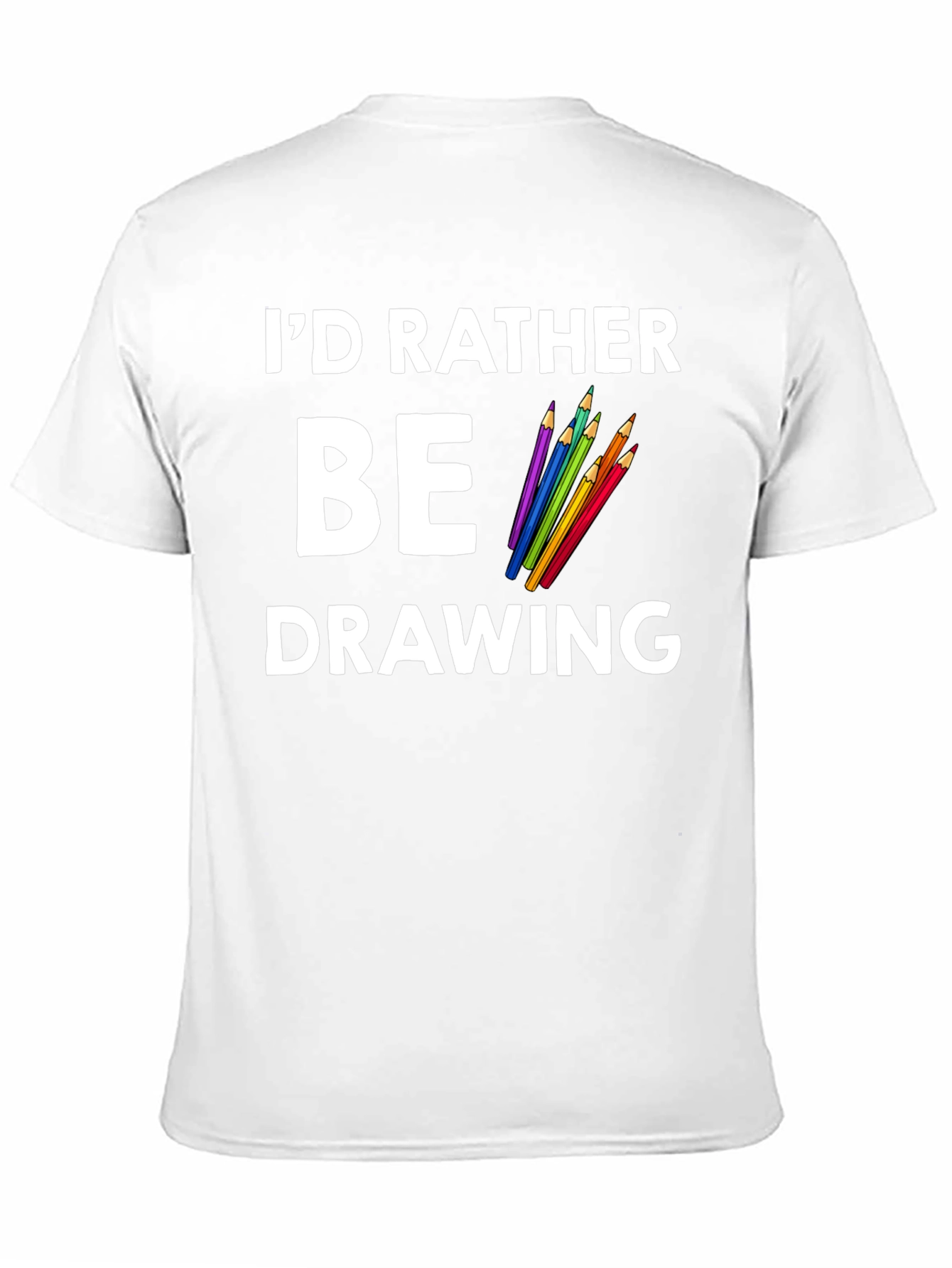 Black I'd Rather Be Drawing Graphic Tee view 11