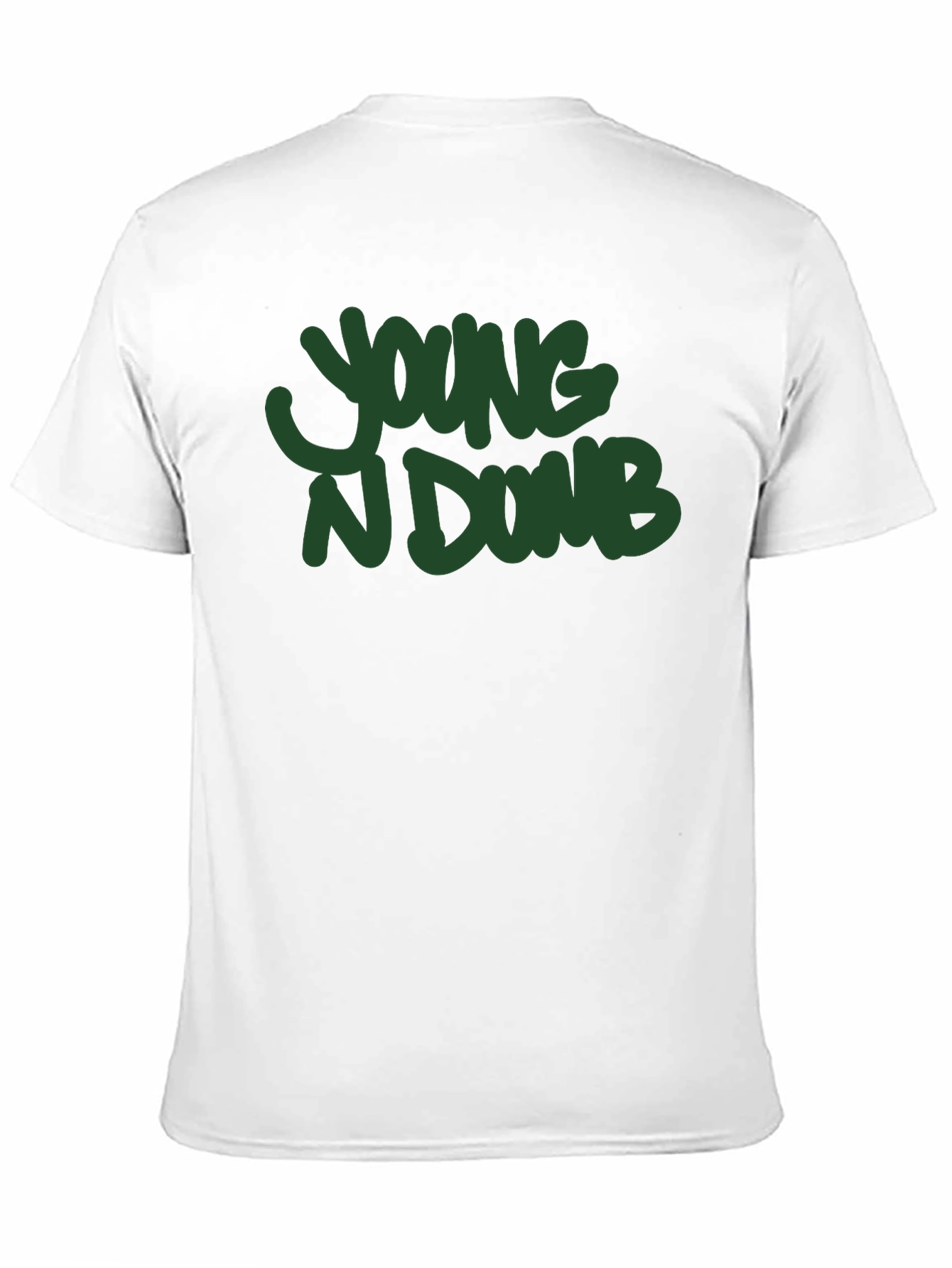 Black Young N Dumb Crew Neck T-Shirt view 11