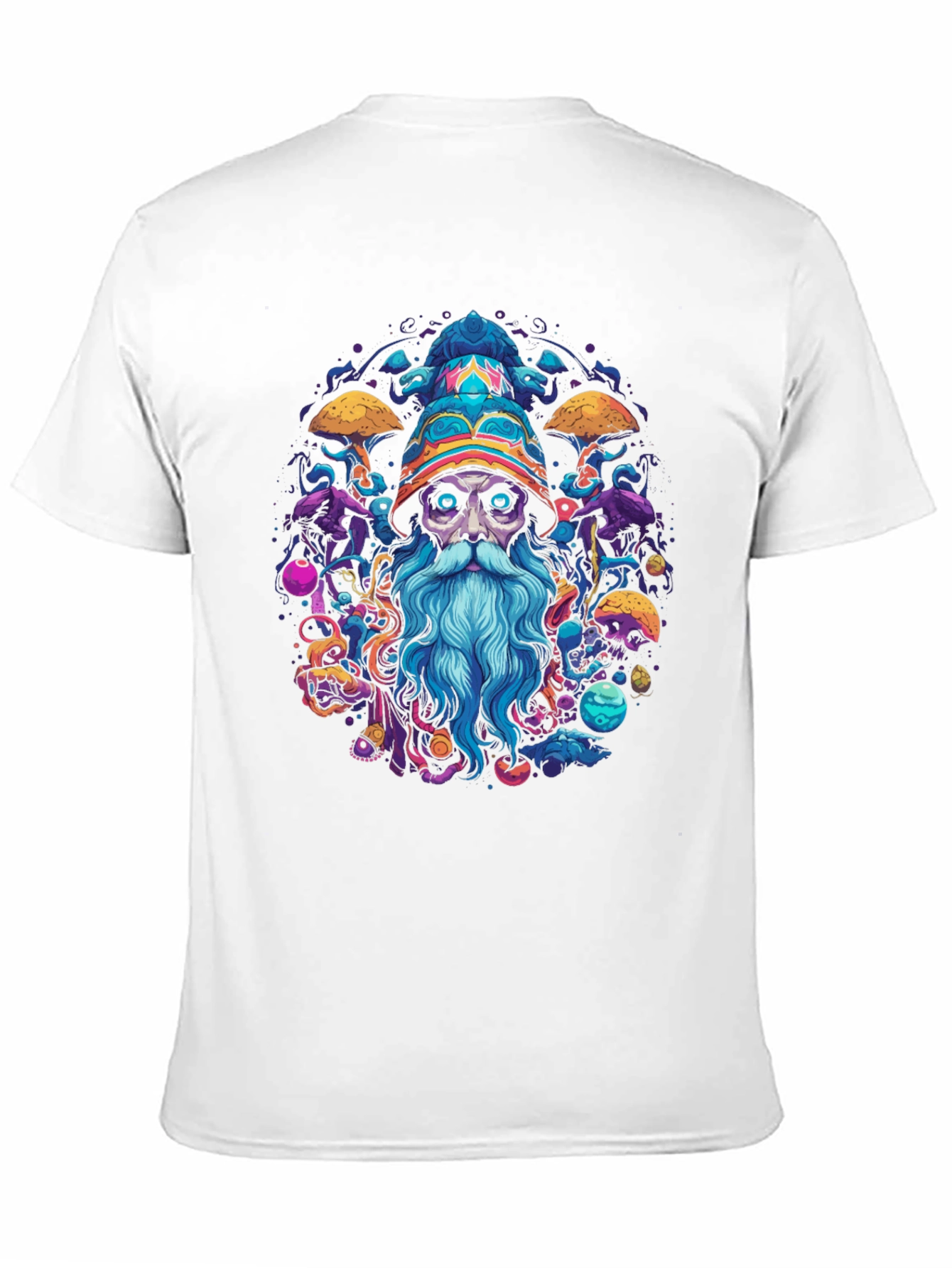 Black Wizard Graphic Black T-Shirt view 11