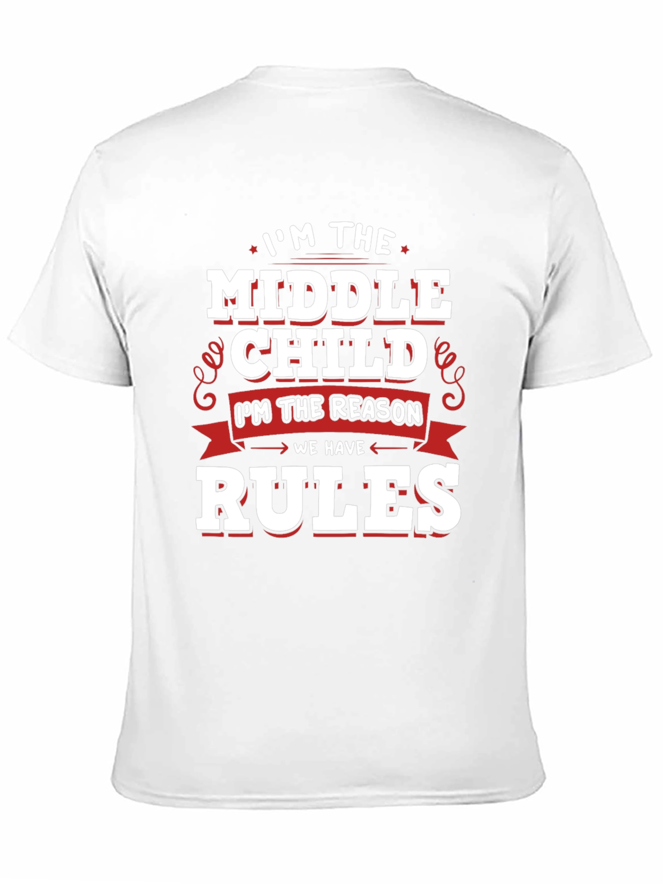 Black Middle Child Reason T-Shirt view 11