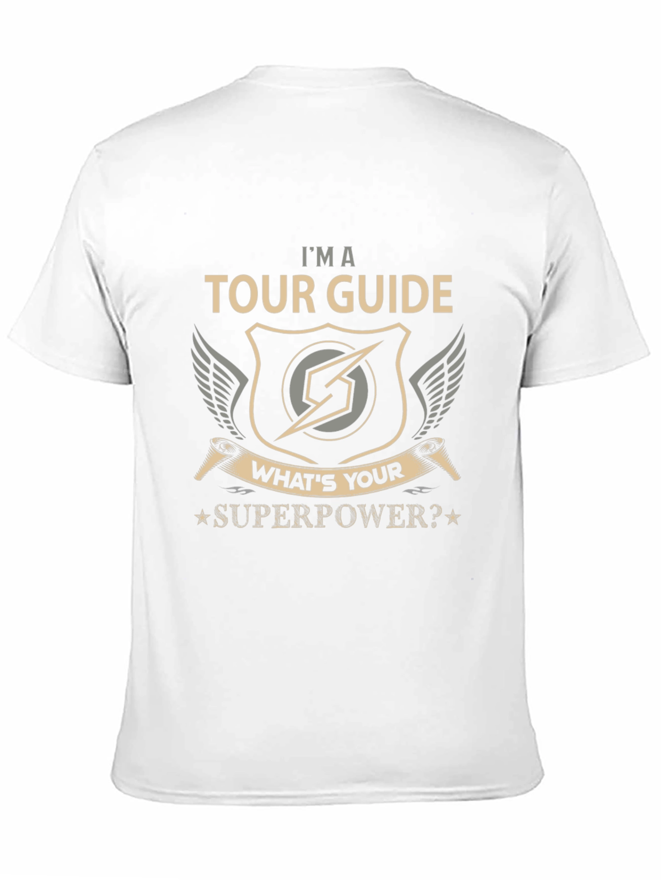 Black Tour Guide Superpower Graphic T-Shirt view 11