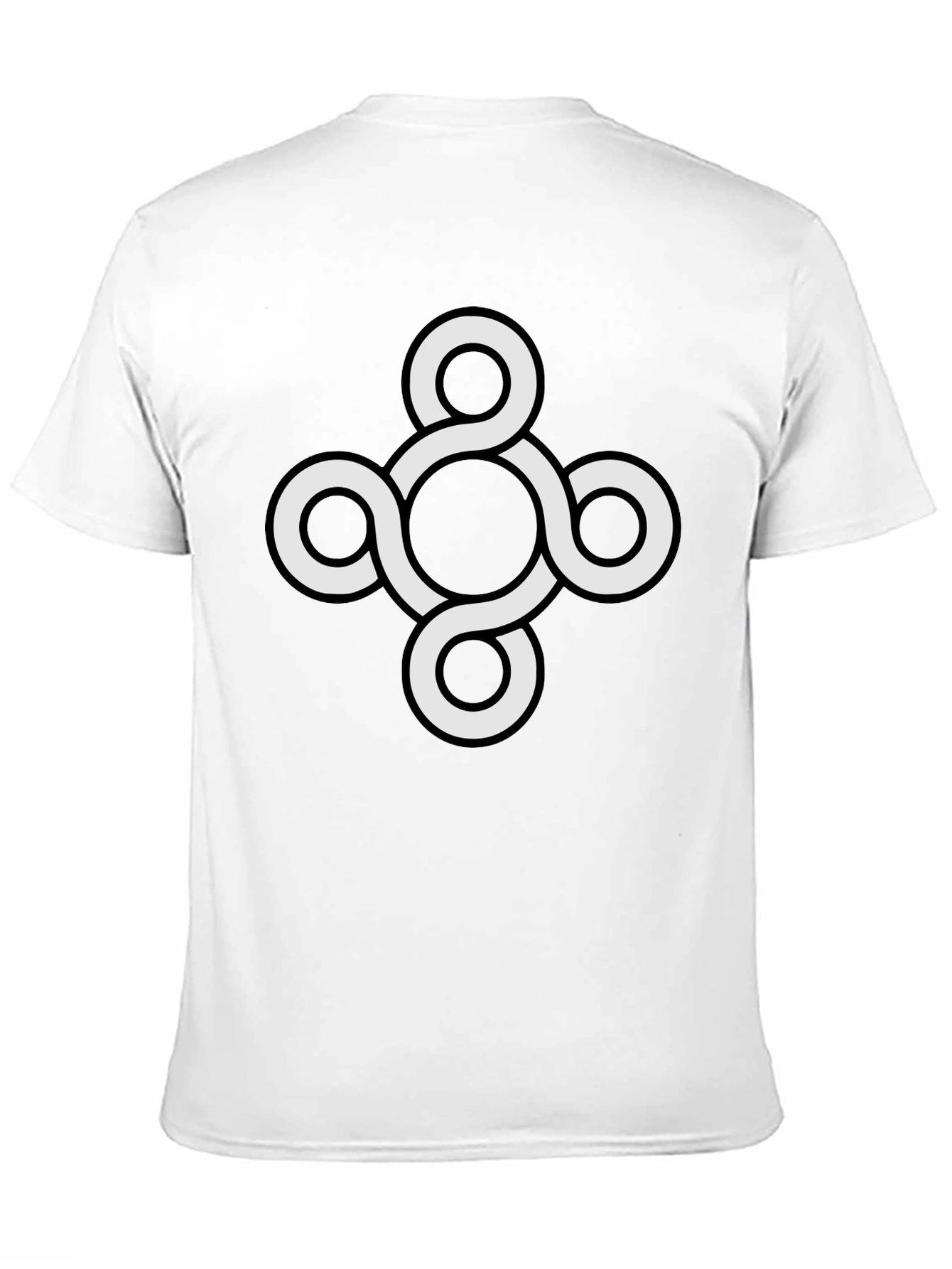 Black Abstract Knot T-Shirt - Stylish Graphic Tee view 11