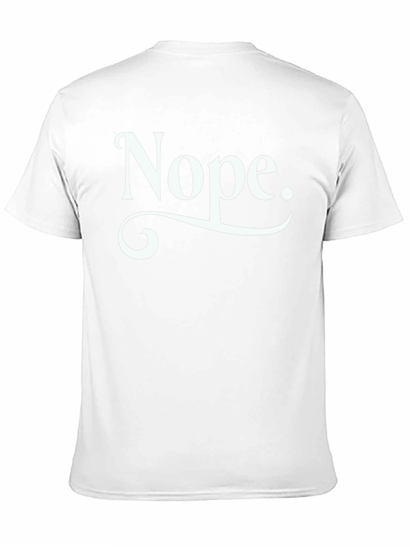 Black Nope T-Shirt - Men's Black Graphic Tee view 11