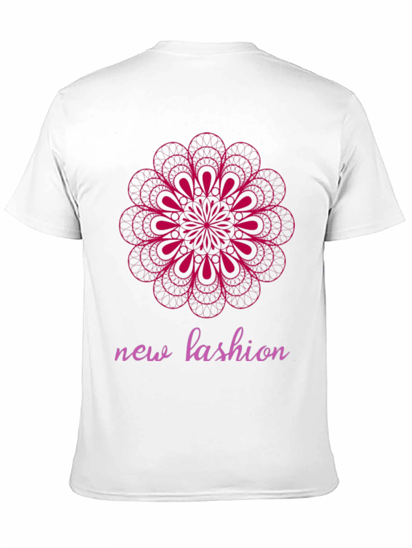 Black Geometric Mandala Graphic Tee - Modern Fashion Statement view 11