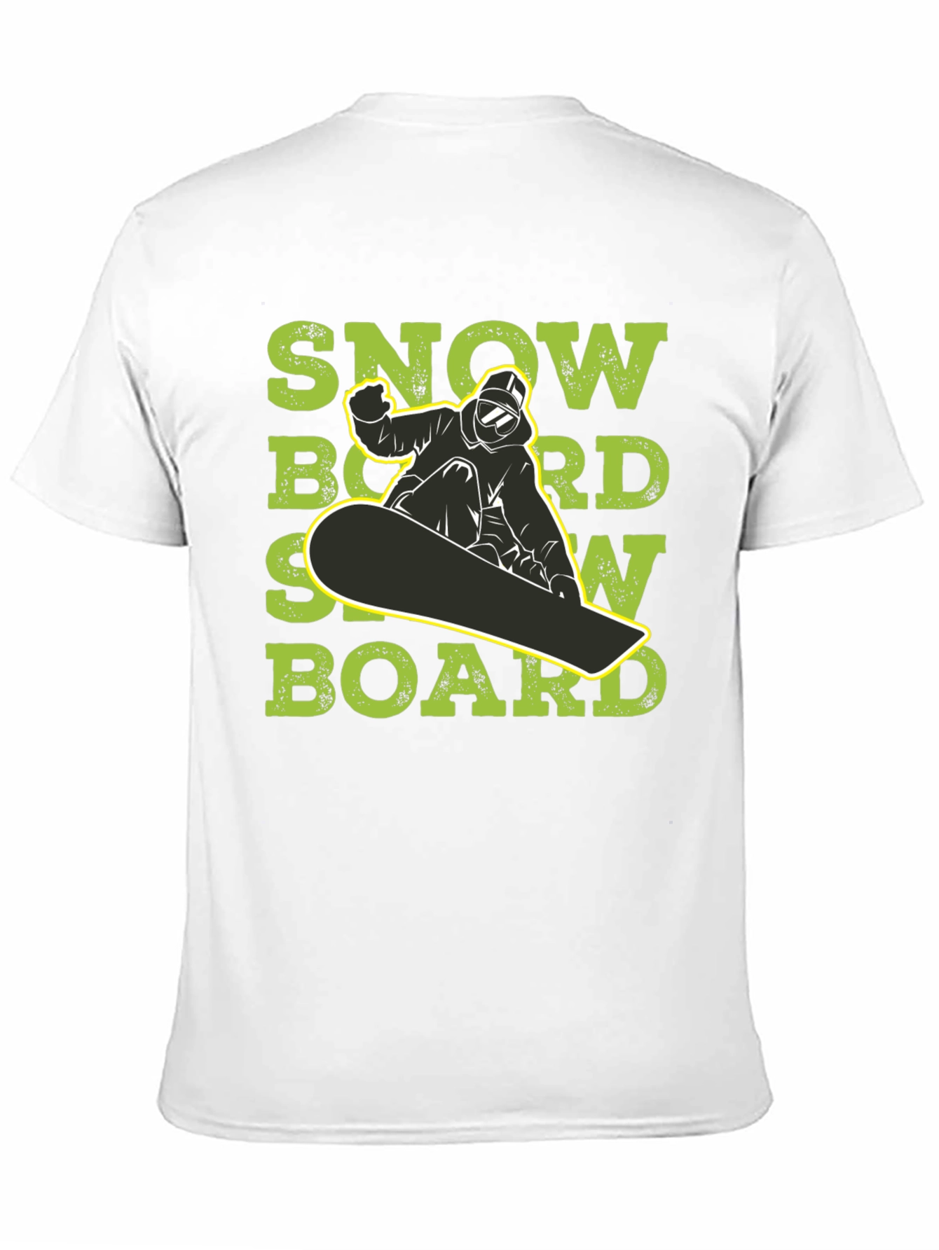 Black Snowboard T-Shirt - Ride in Style view 11