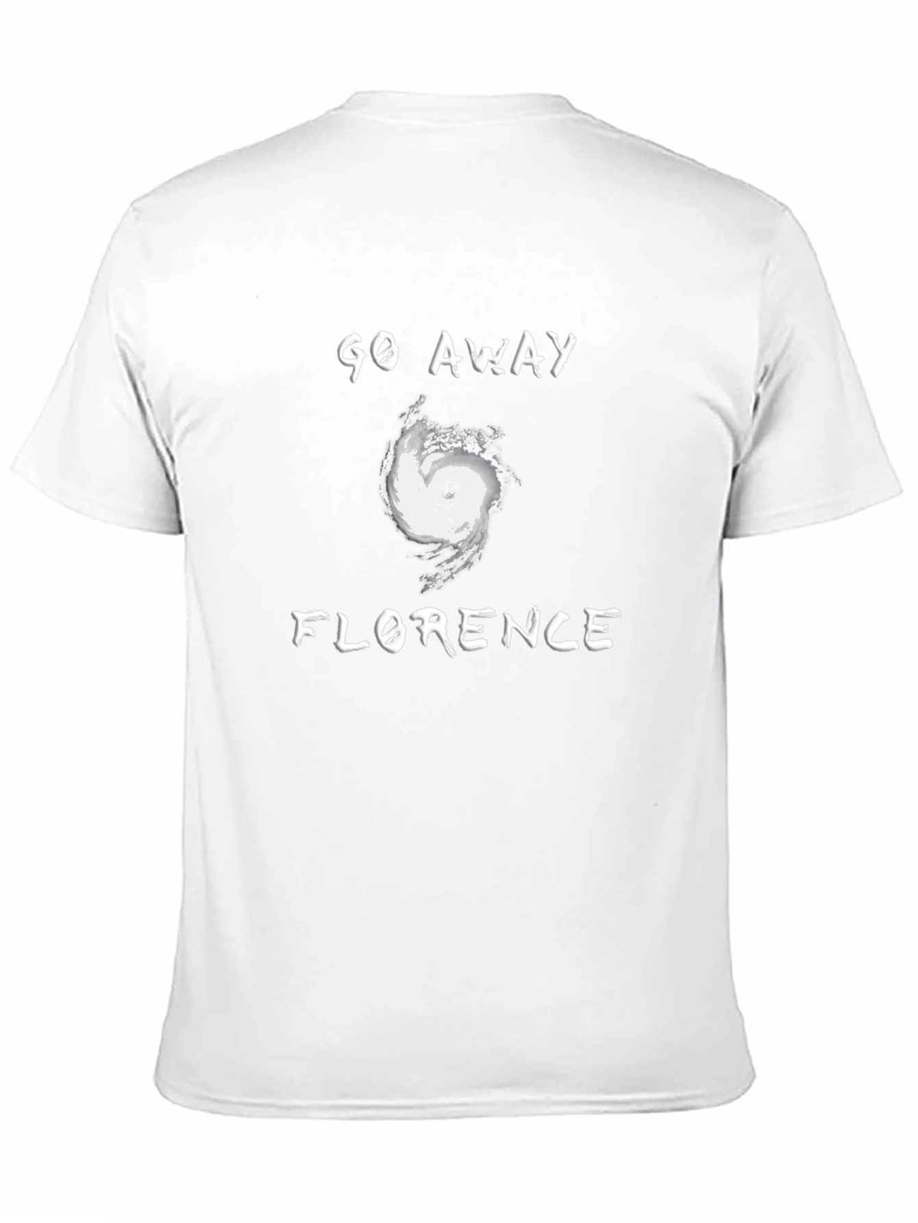 Black Go Away Florence T-Shirt: Hurricane Graphic Tee view 11