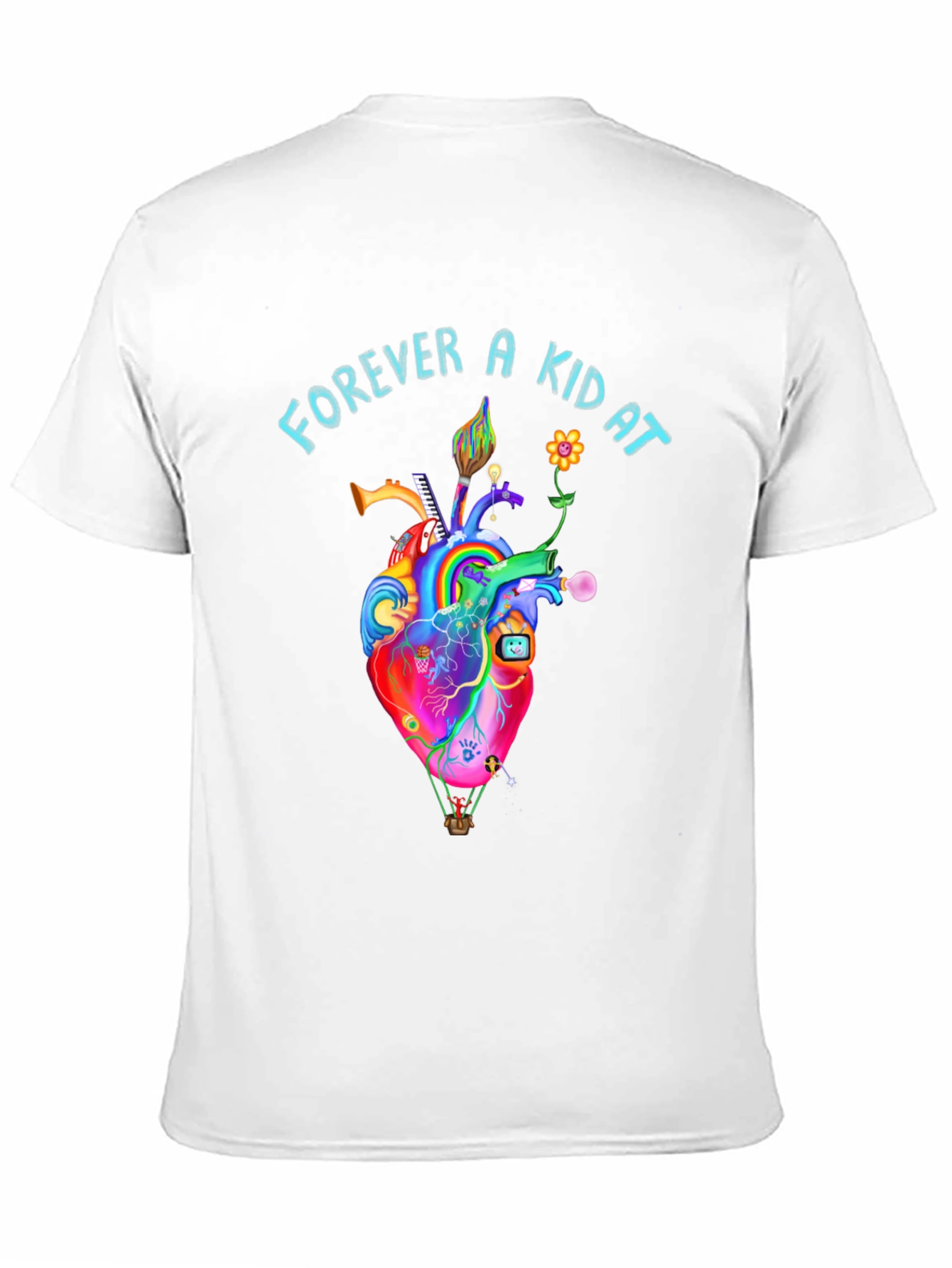 Black Forever A Kid At Heart Graphic Tee view 11