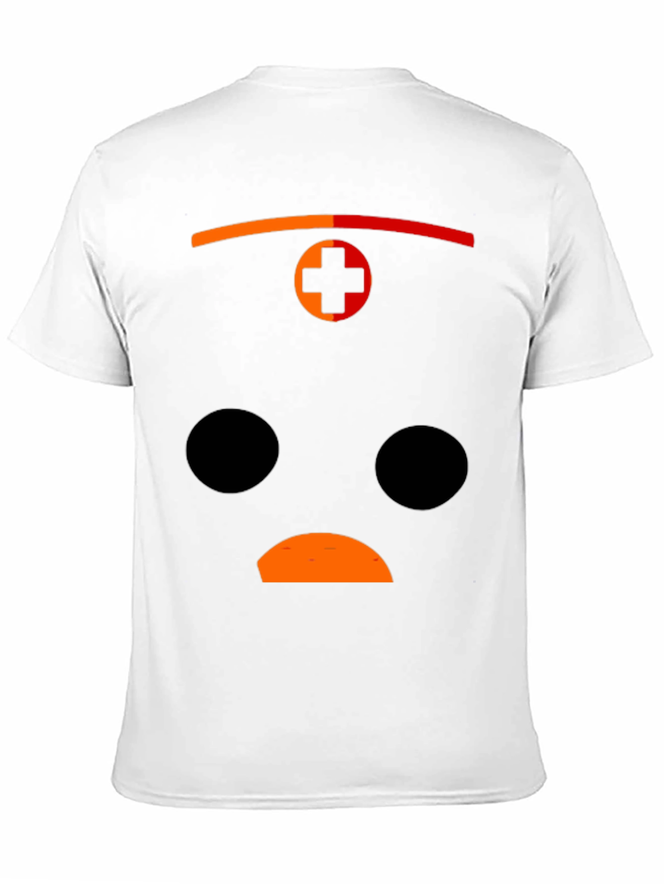 Black Graphic Print Black T-Shirt with Sad Face Design view 11